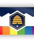 Utah LGBTQ Pride Flag Sticker | New Beehive Flag