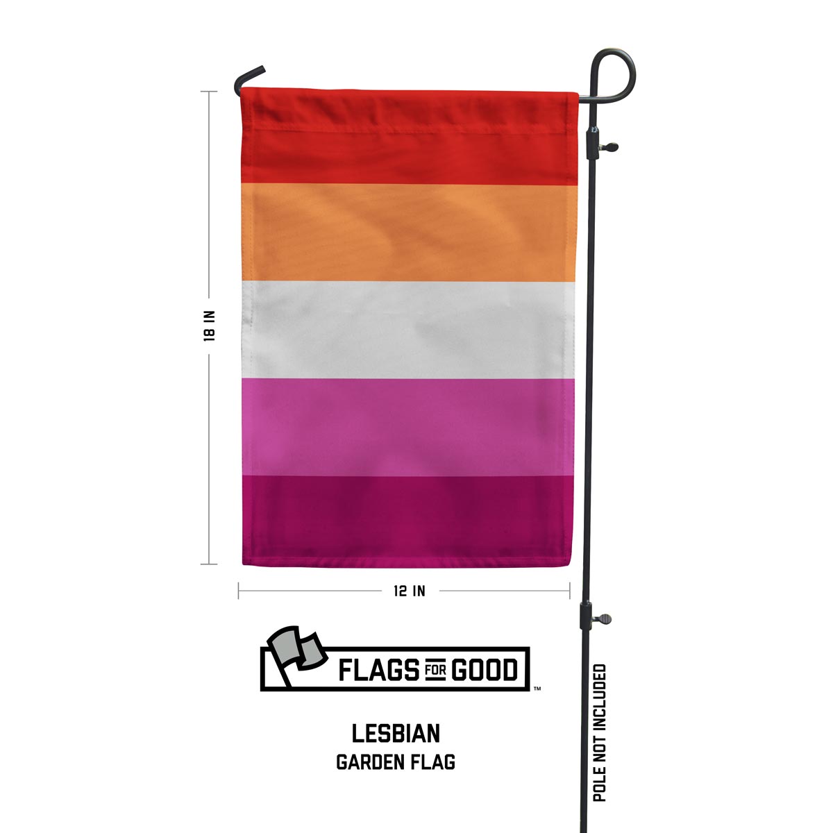 Lesbian Pride Garden Flag