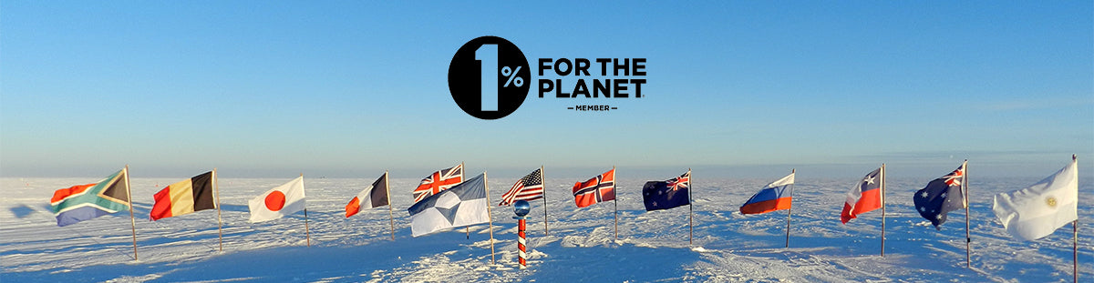 1% for the Planet Member - Flags at the South Pole in Antarctica including the Flags For Good True South Flag