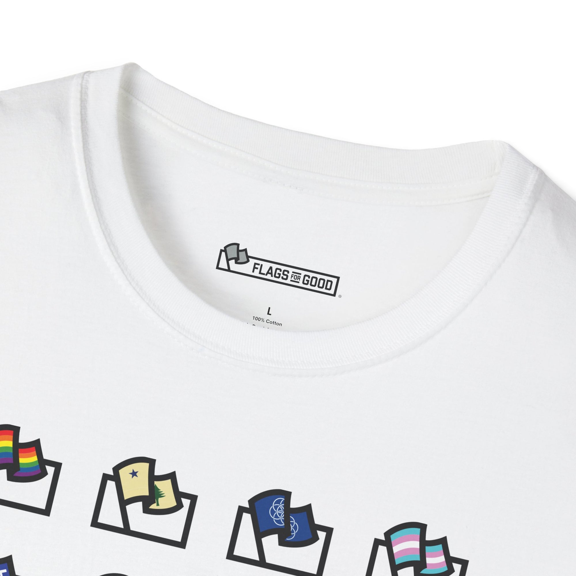Flags For Good Logo Grid Tee