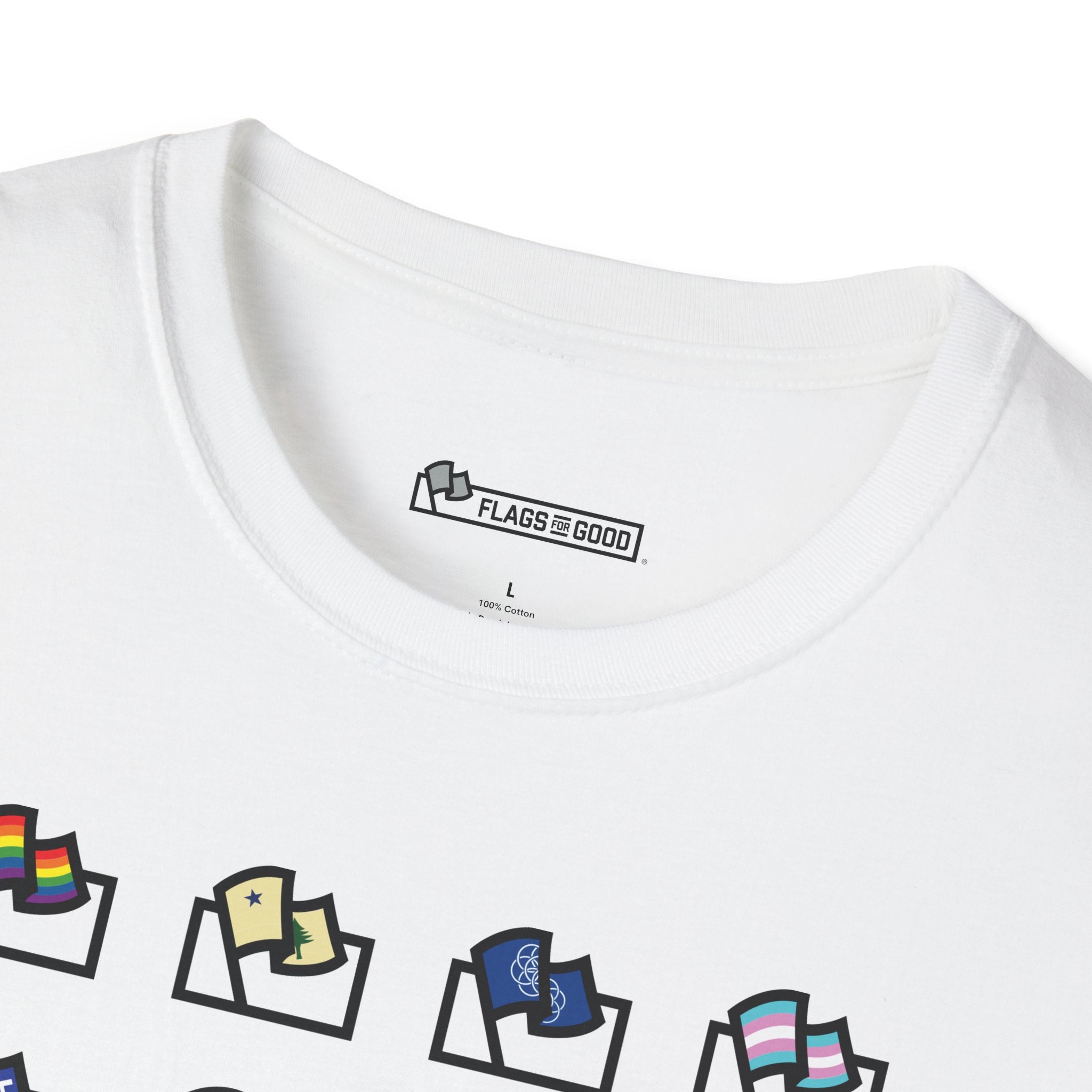 Flags For Good Logo Grid Tee