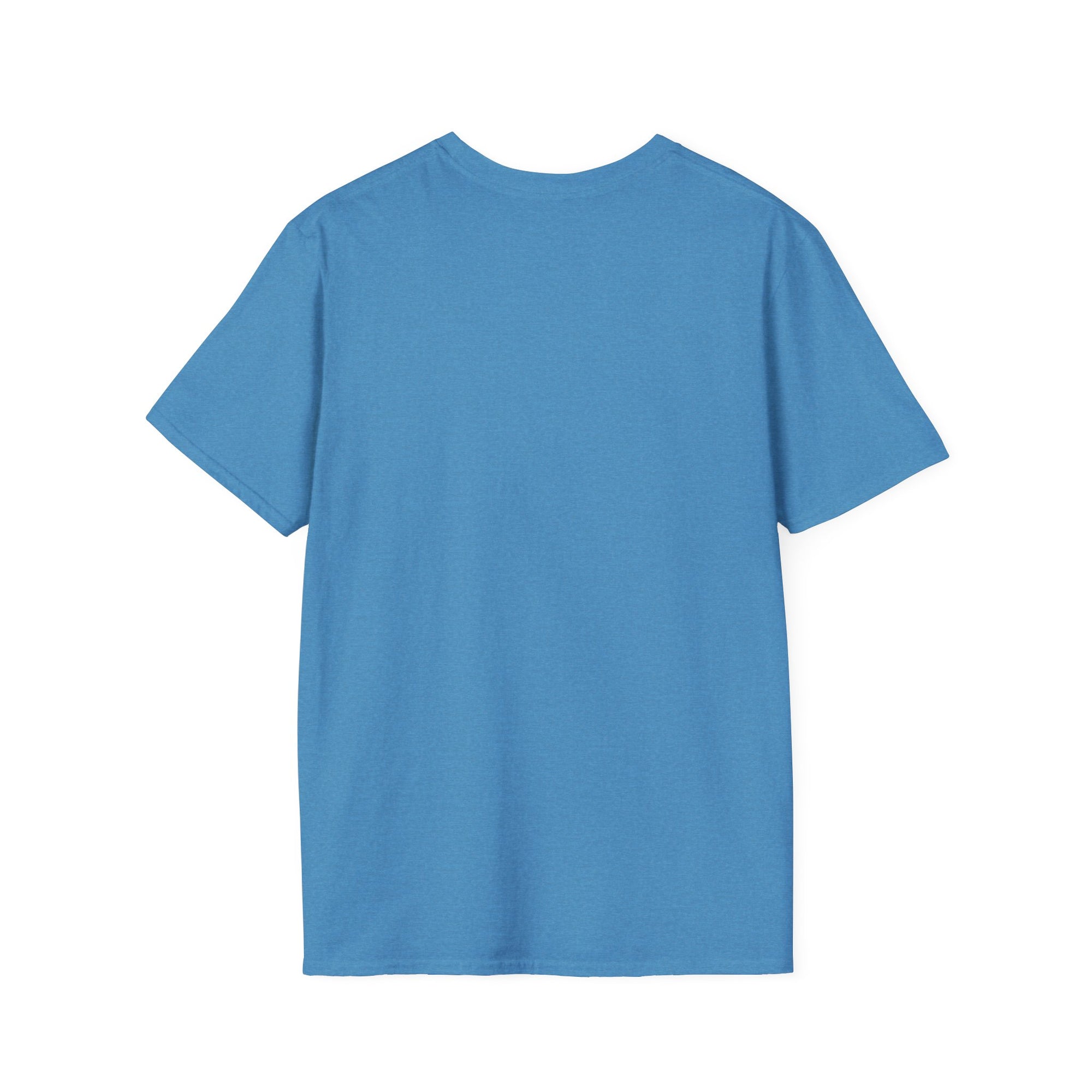 back of a light blue shirt