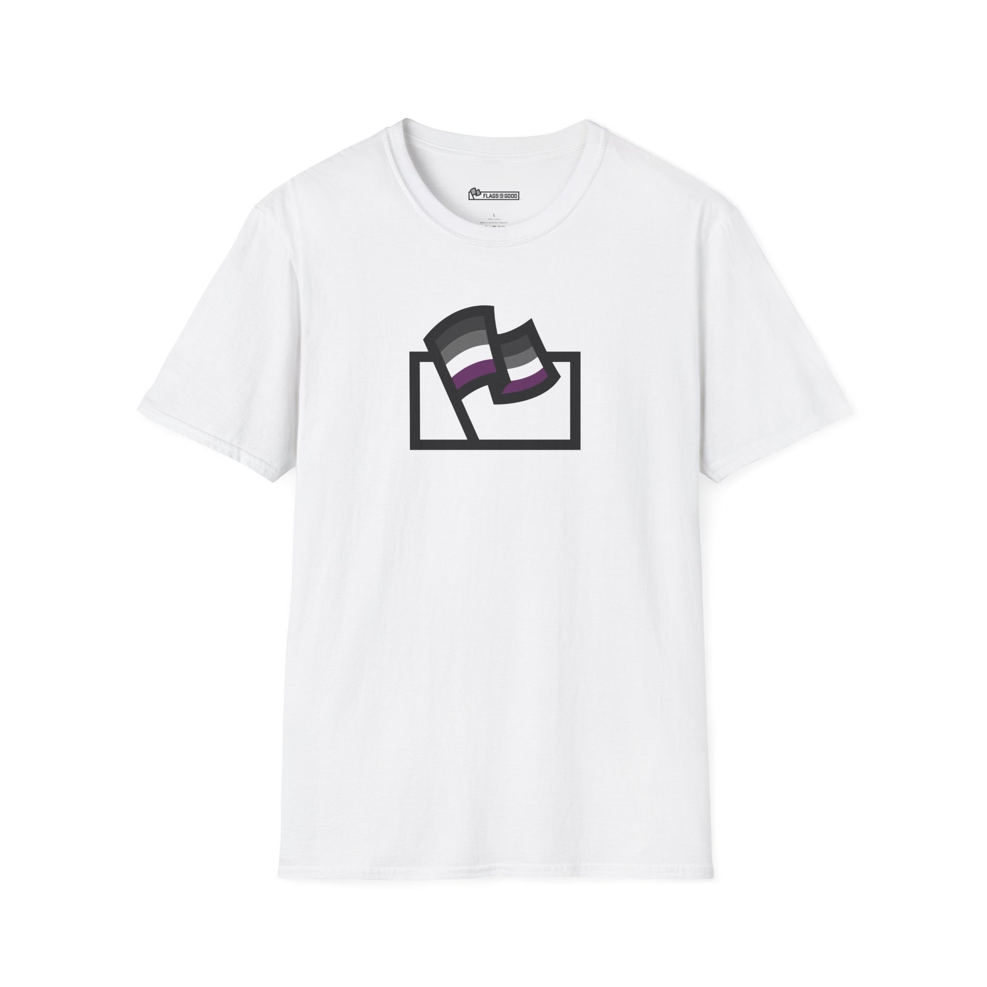 Asexual (Ace) Pride Flag Logo Tee