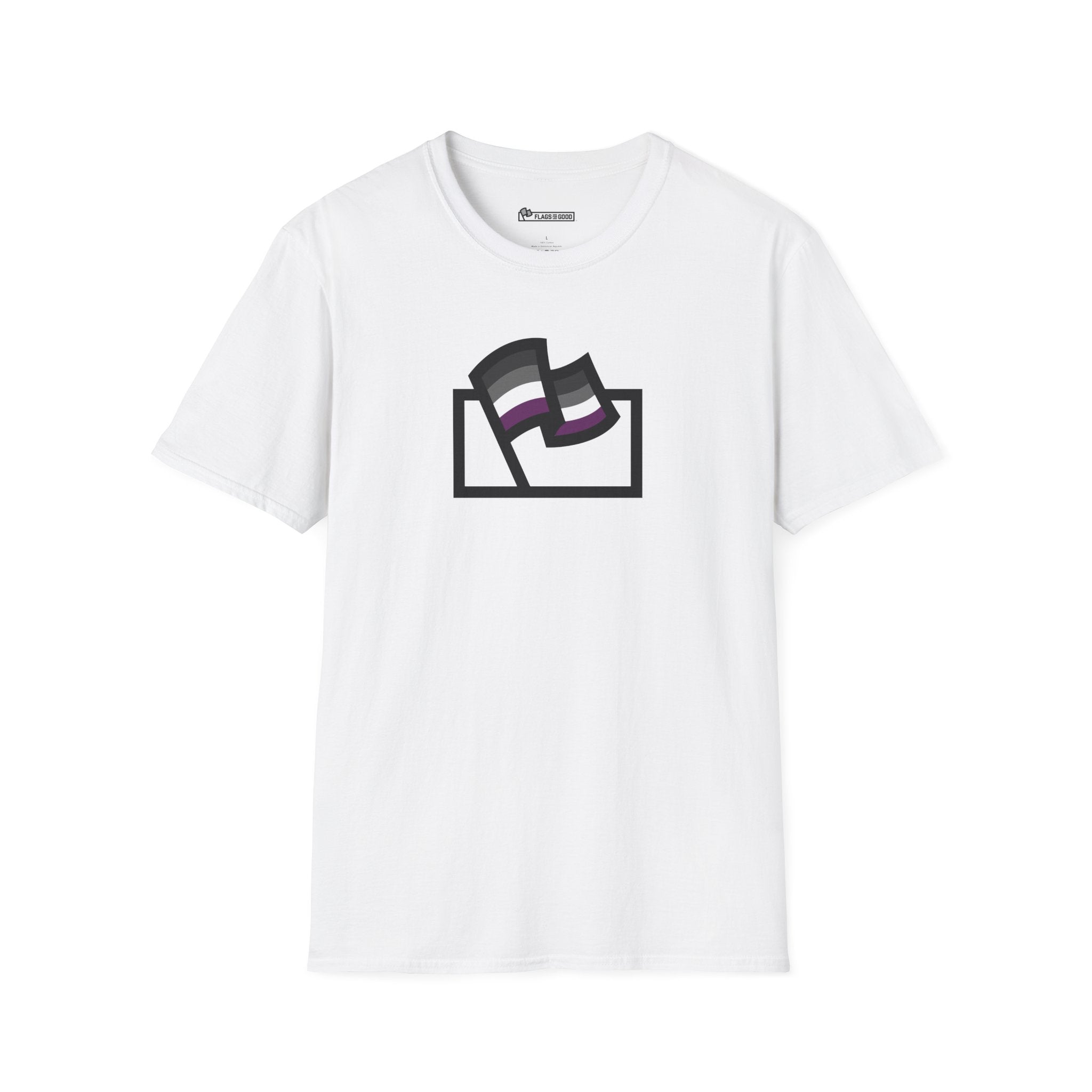 Asexual (Ace) Pride Flag Logo Tee