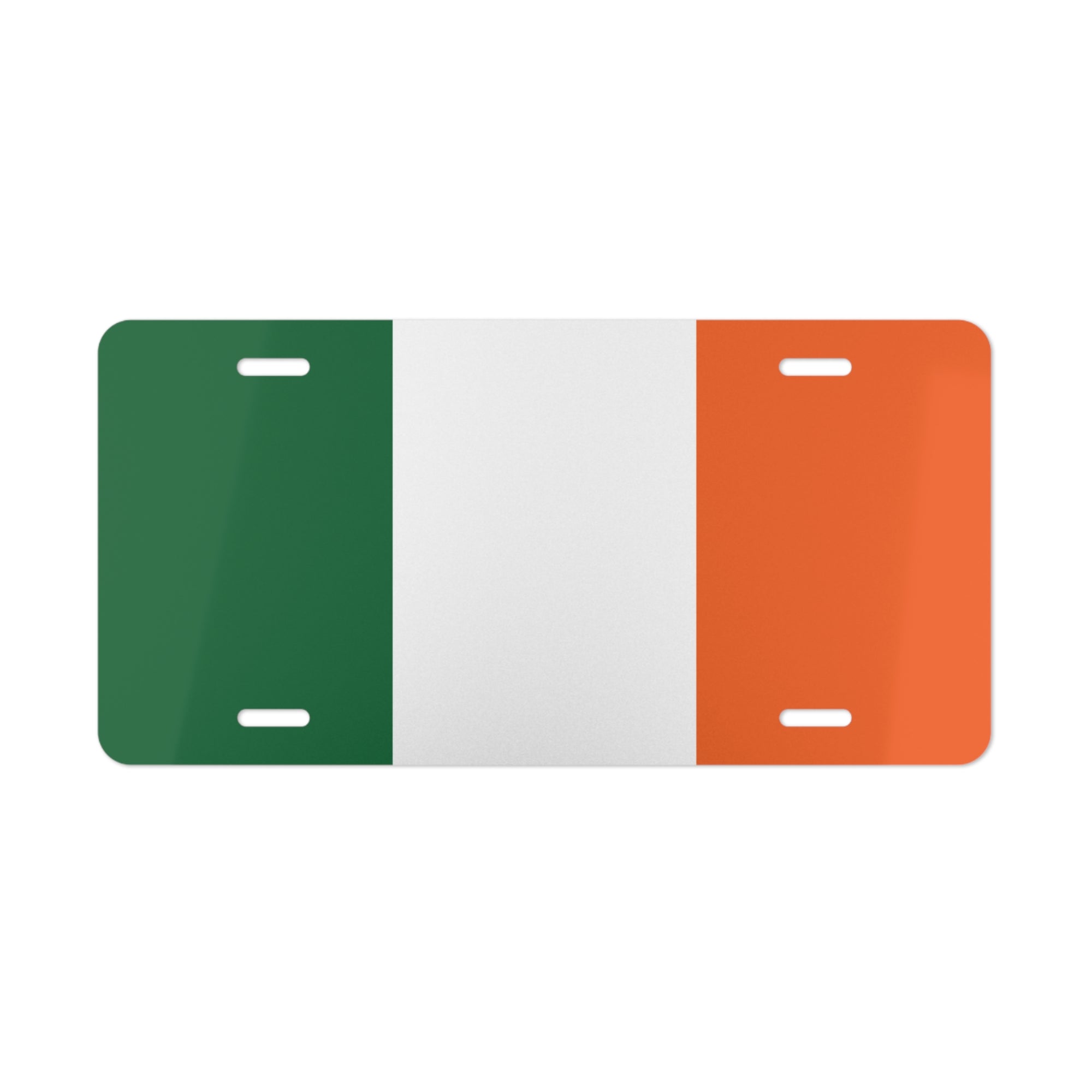 Irish Flag Vanity License Plate
