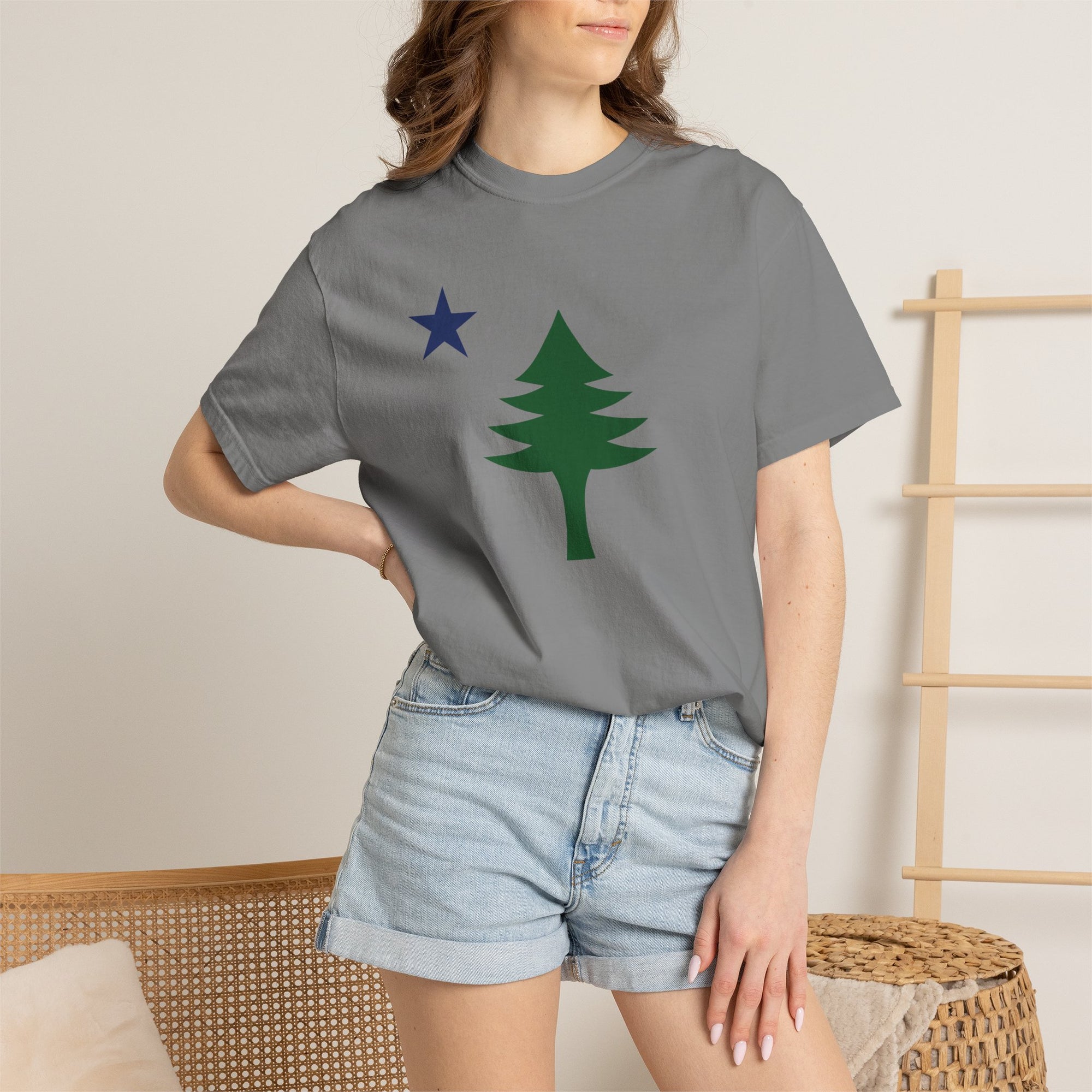 Maine 1901 Pine Tree & Star T-Shirt