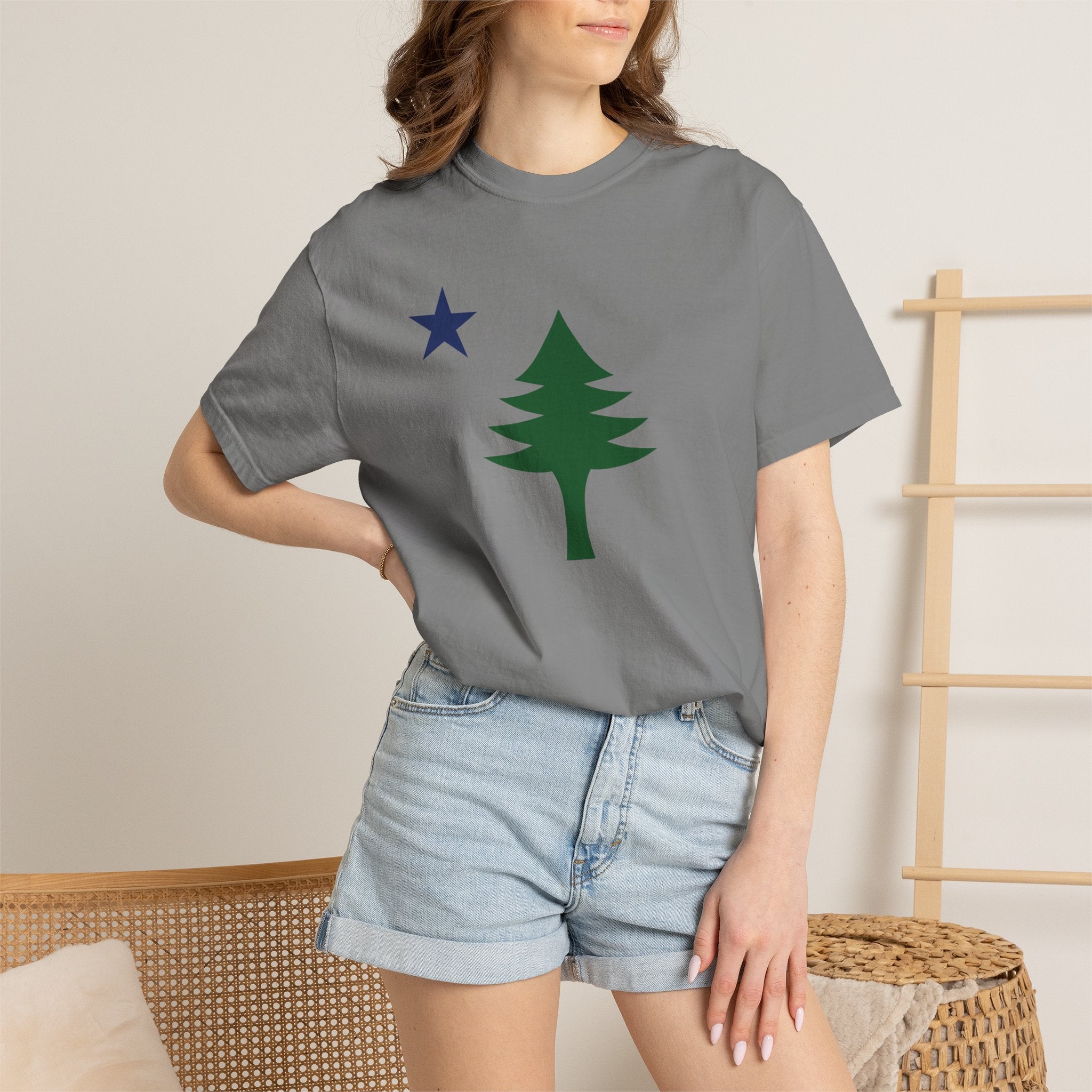 Maine 1901 Pine Tree & Star T-Shirt