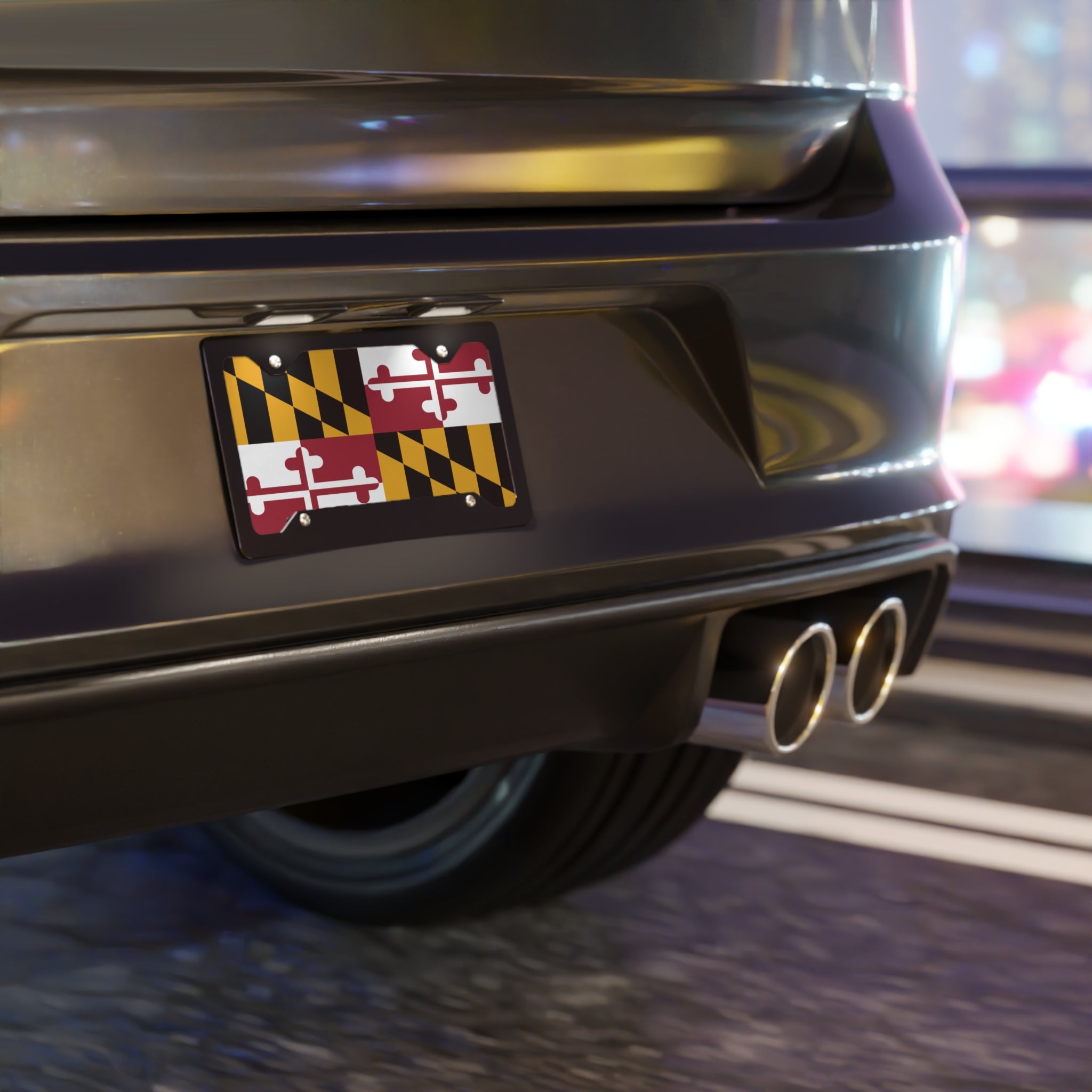 Maryland Flag Vanity License Plate