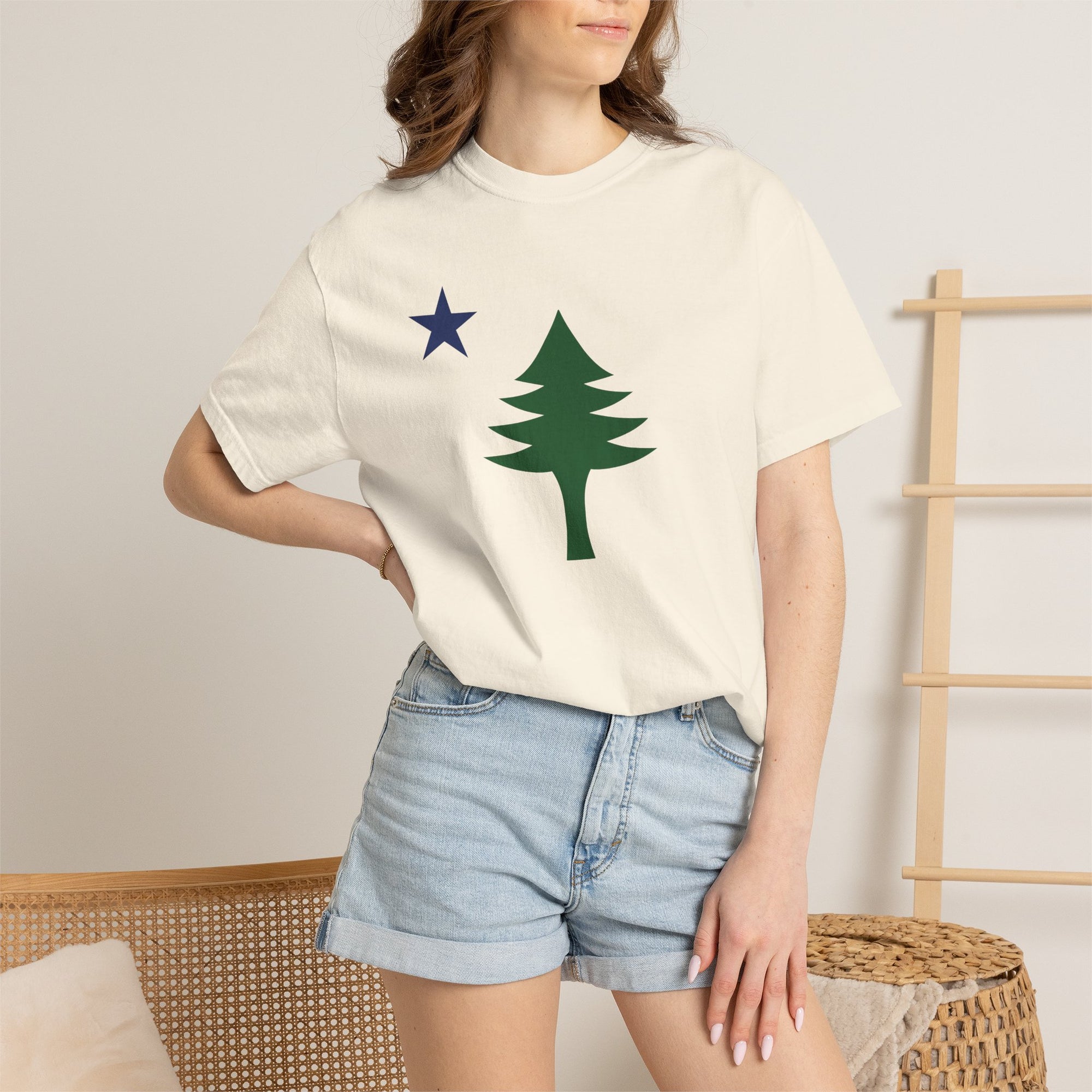 Maine 1901 Pine Tree & Star T-Shirt