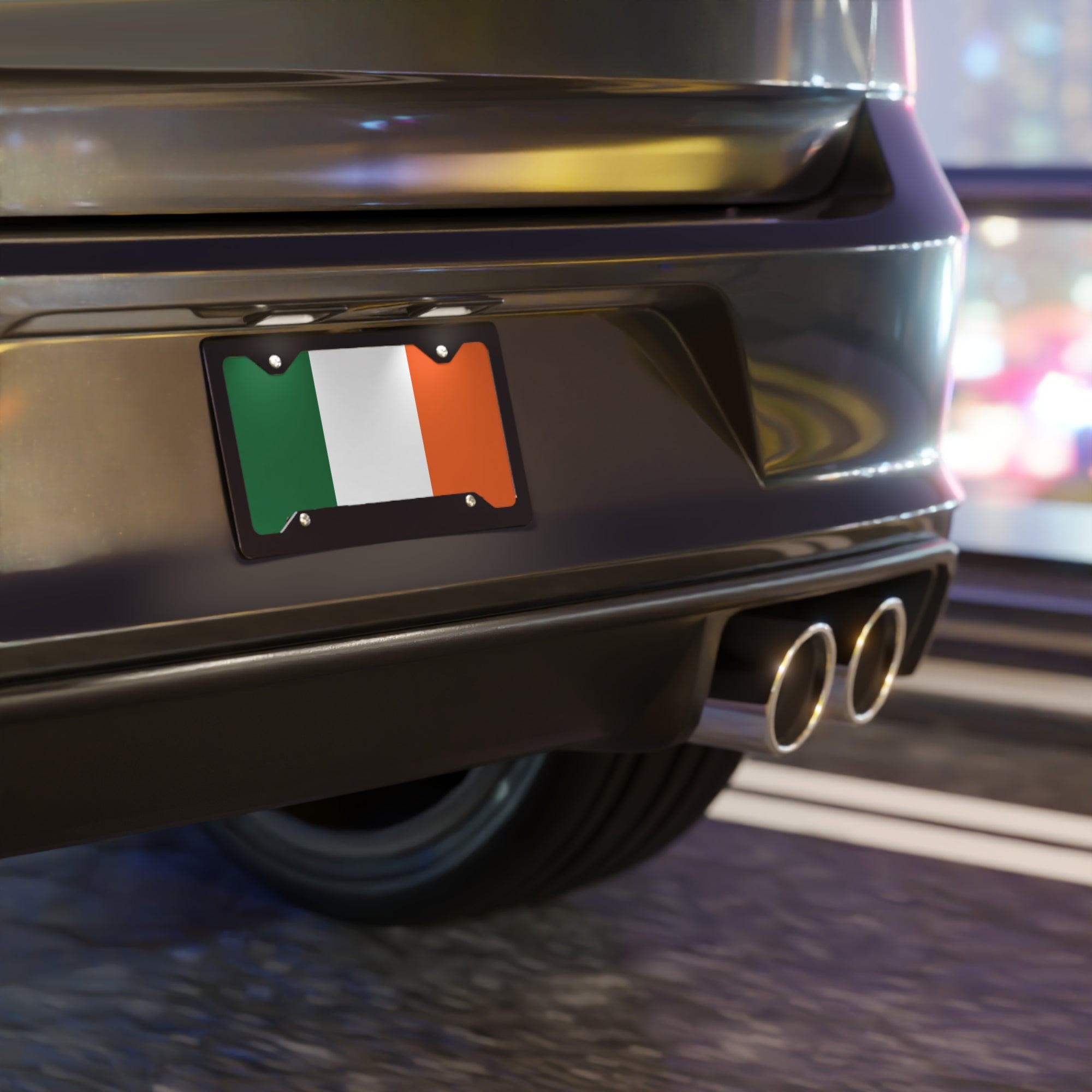 Irish Flag Vanity License Plate