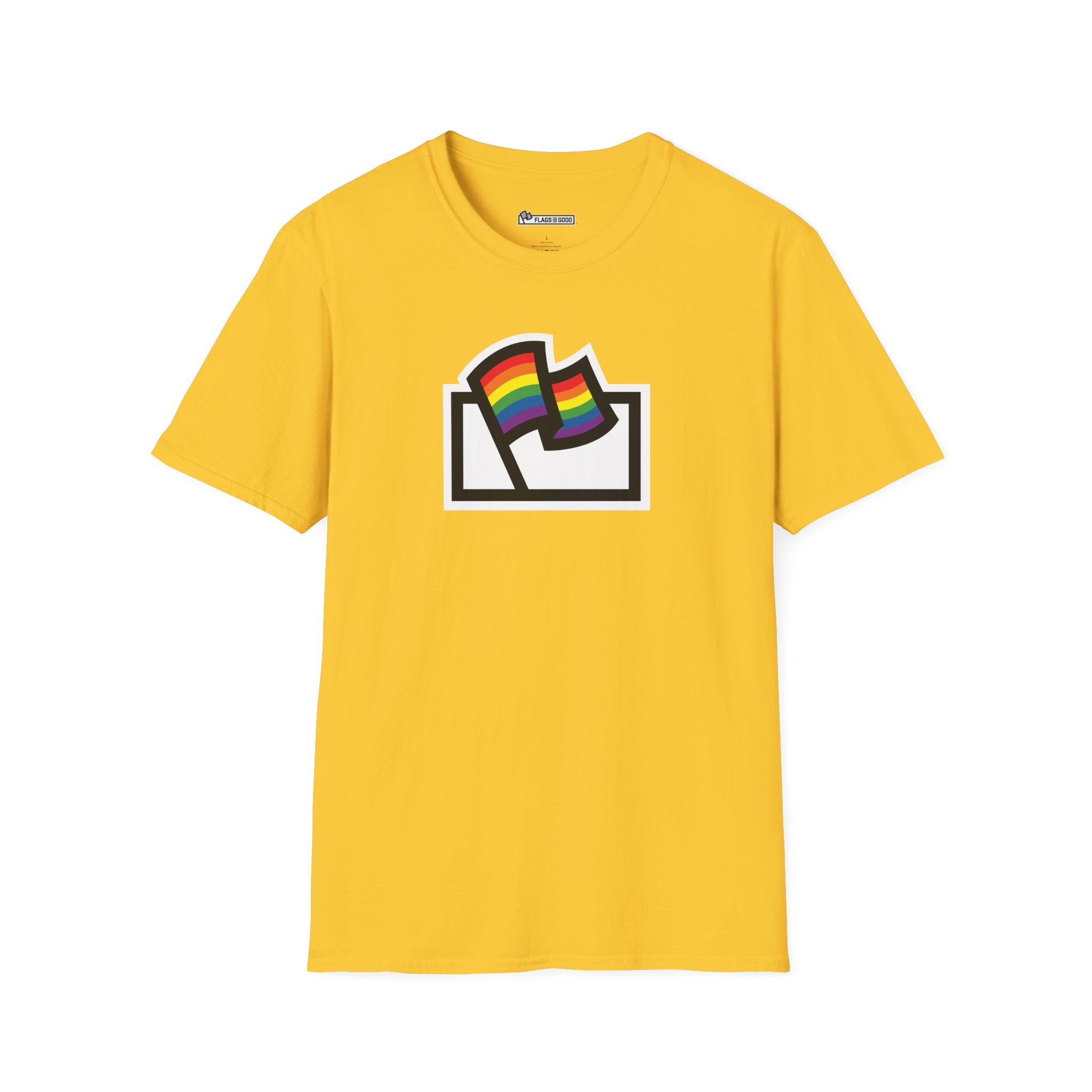 Rainbow LGBTQ+ Pride Flag Logo Tee