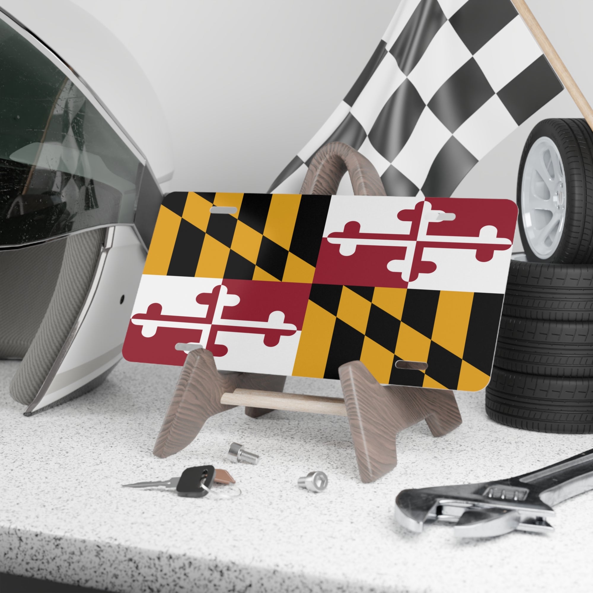 Maryland Flag Vanity License Plate