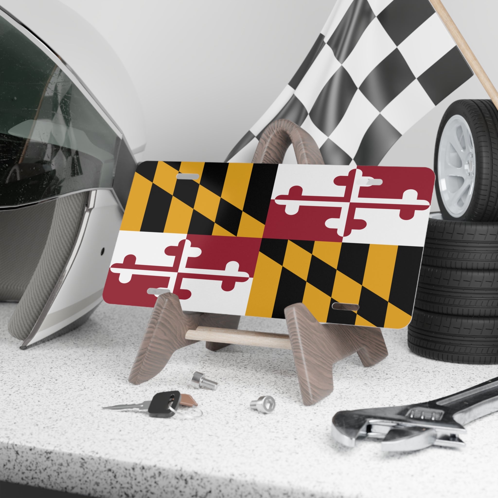 Maryland Flag Vanity License Plate