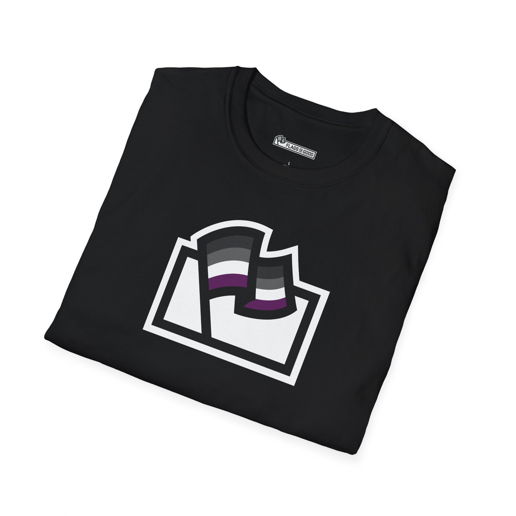 Asexual (Ace) Pride Flag Logo Tee