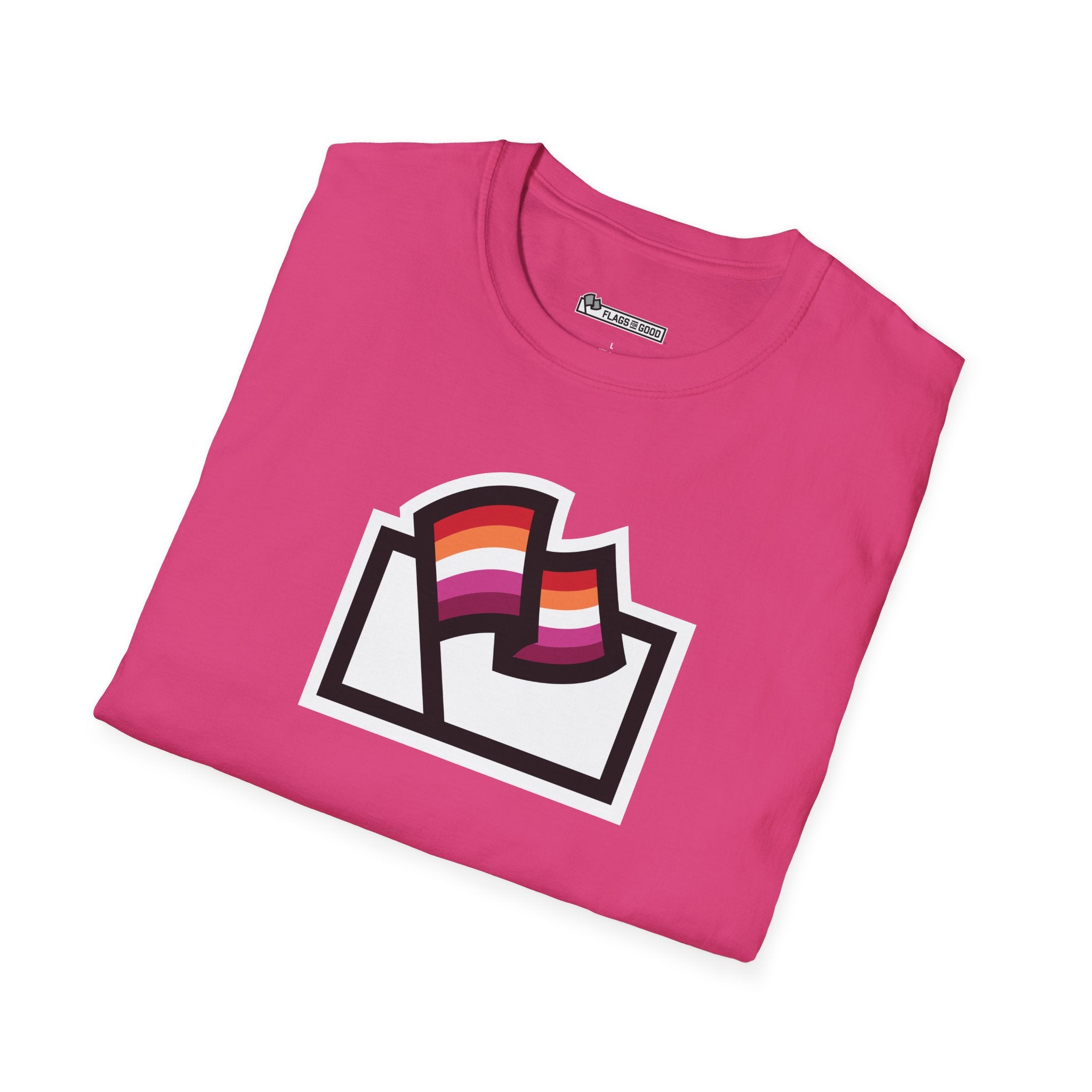 Lesbian Pride Flag Logo Tee