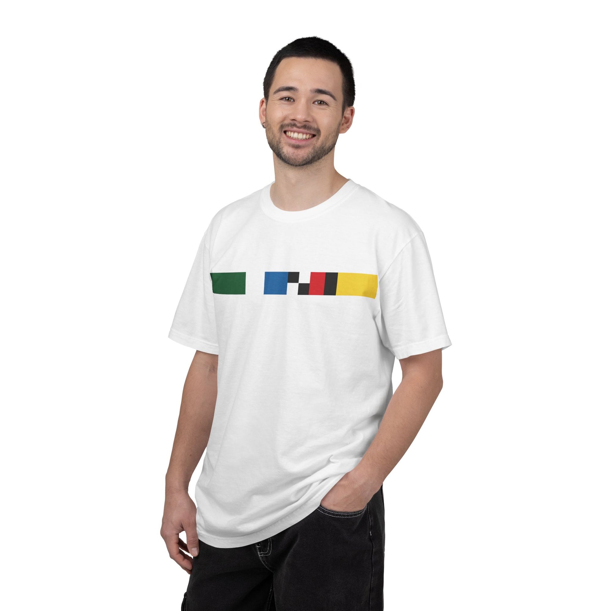 Indianapolis Motor Speedway X Flags For Good Flag Stripe T-Shirt