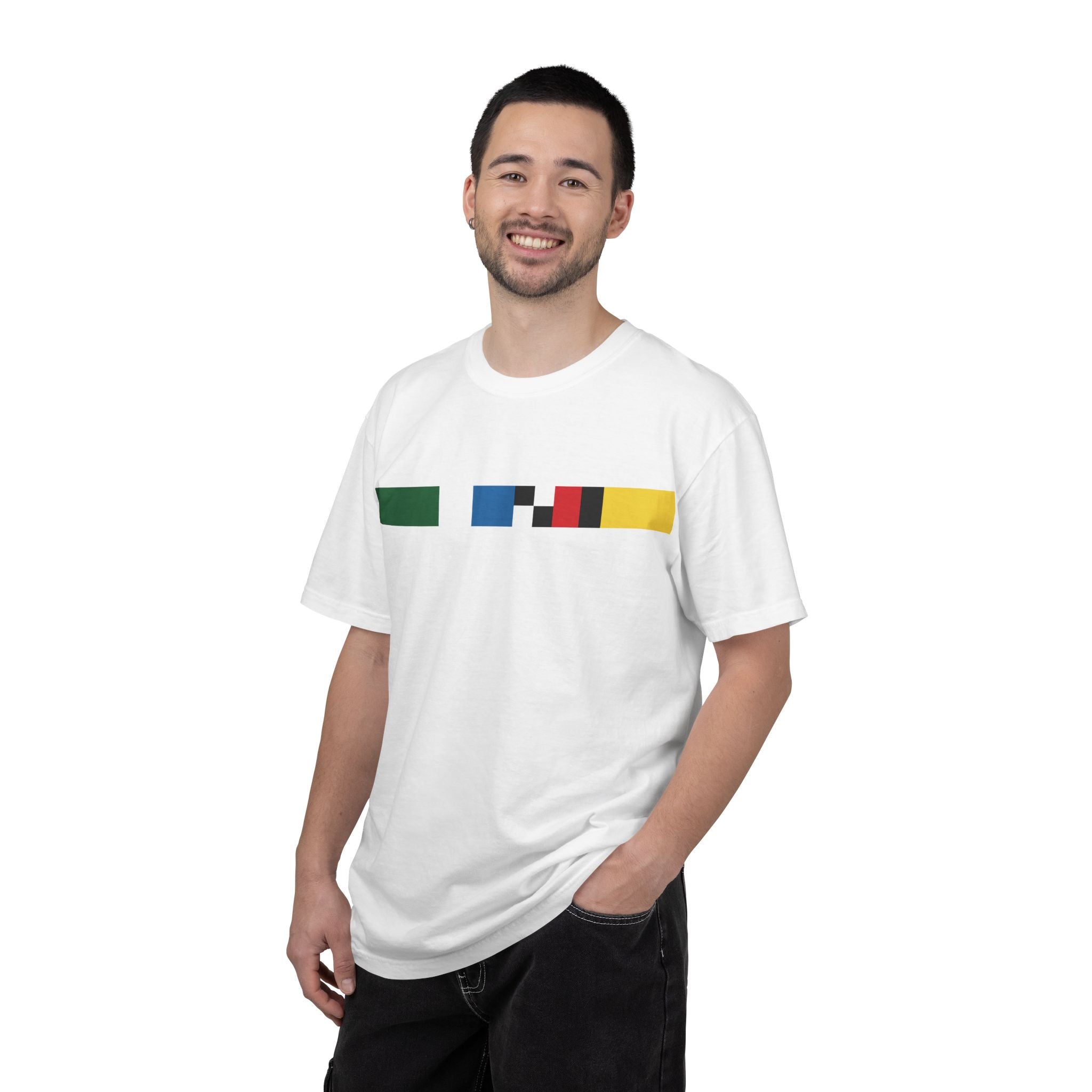 Indianapolis Motor Speedway X Flags For Good Flag Stripe T-Shirt