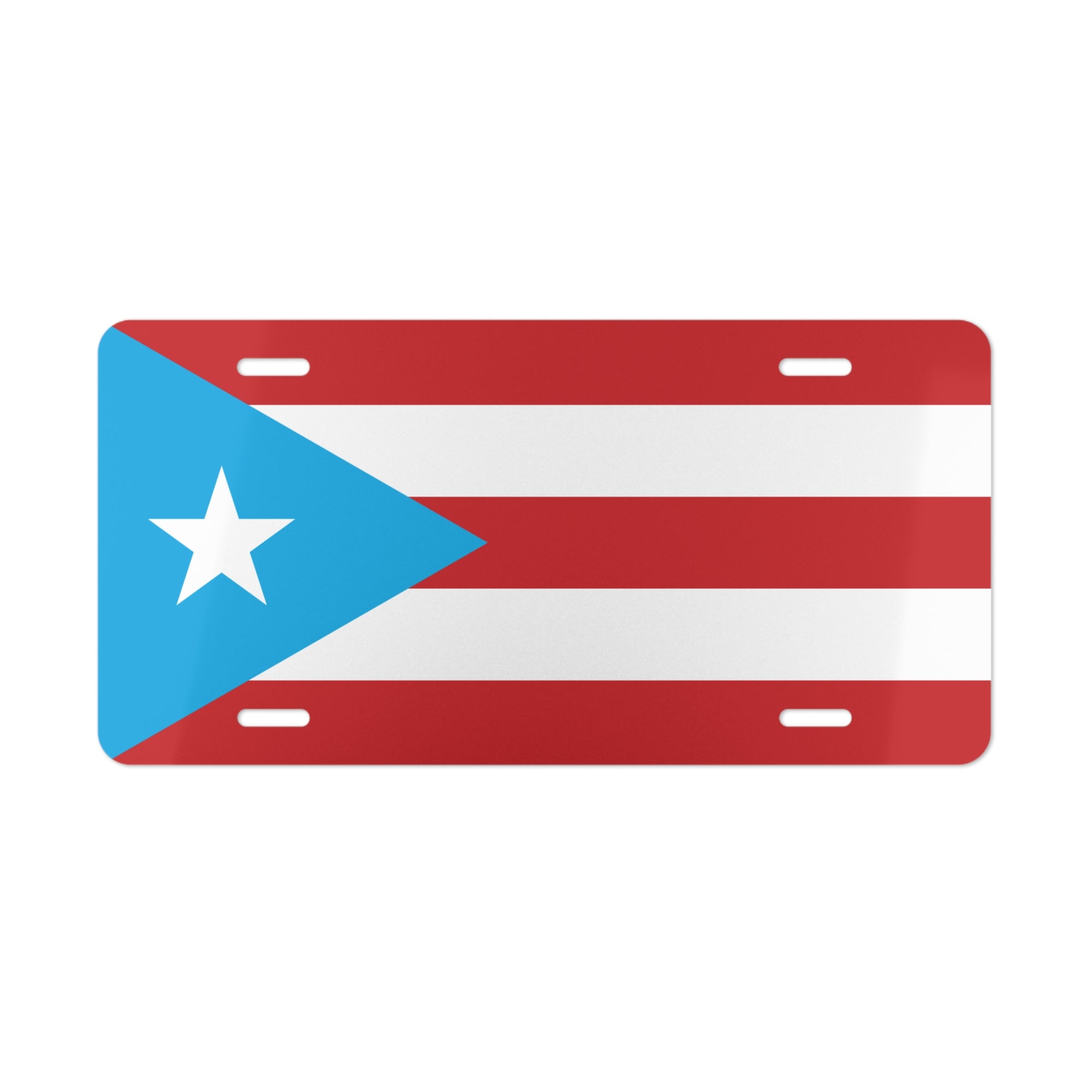 Puerto Rican Flag Vanity License Plate