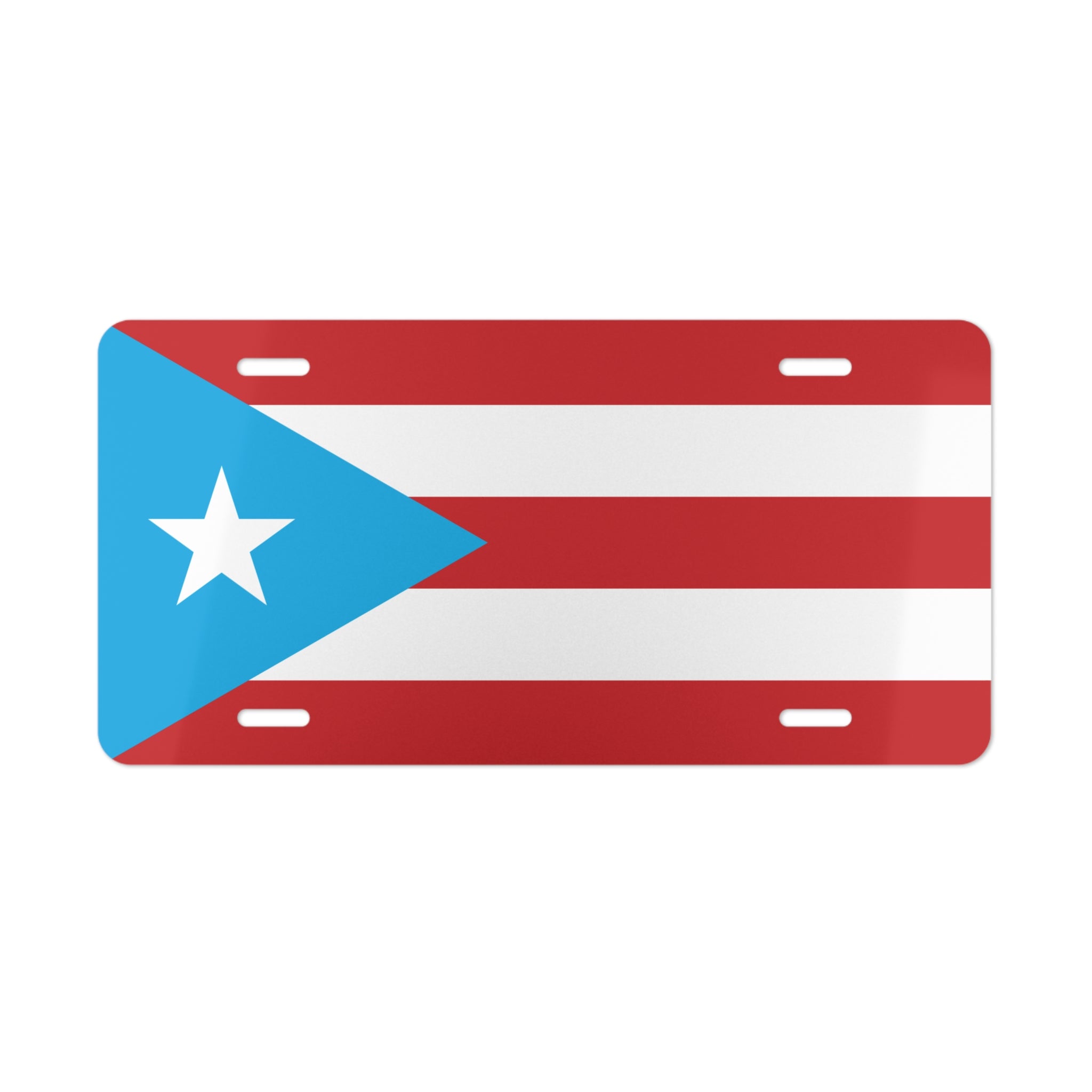 Puerto Rican Flag Vanity License Plate