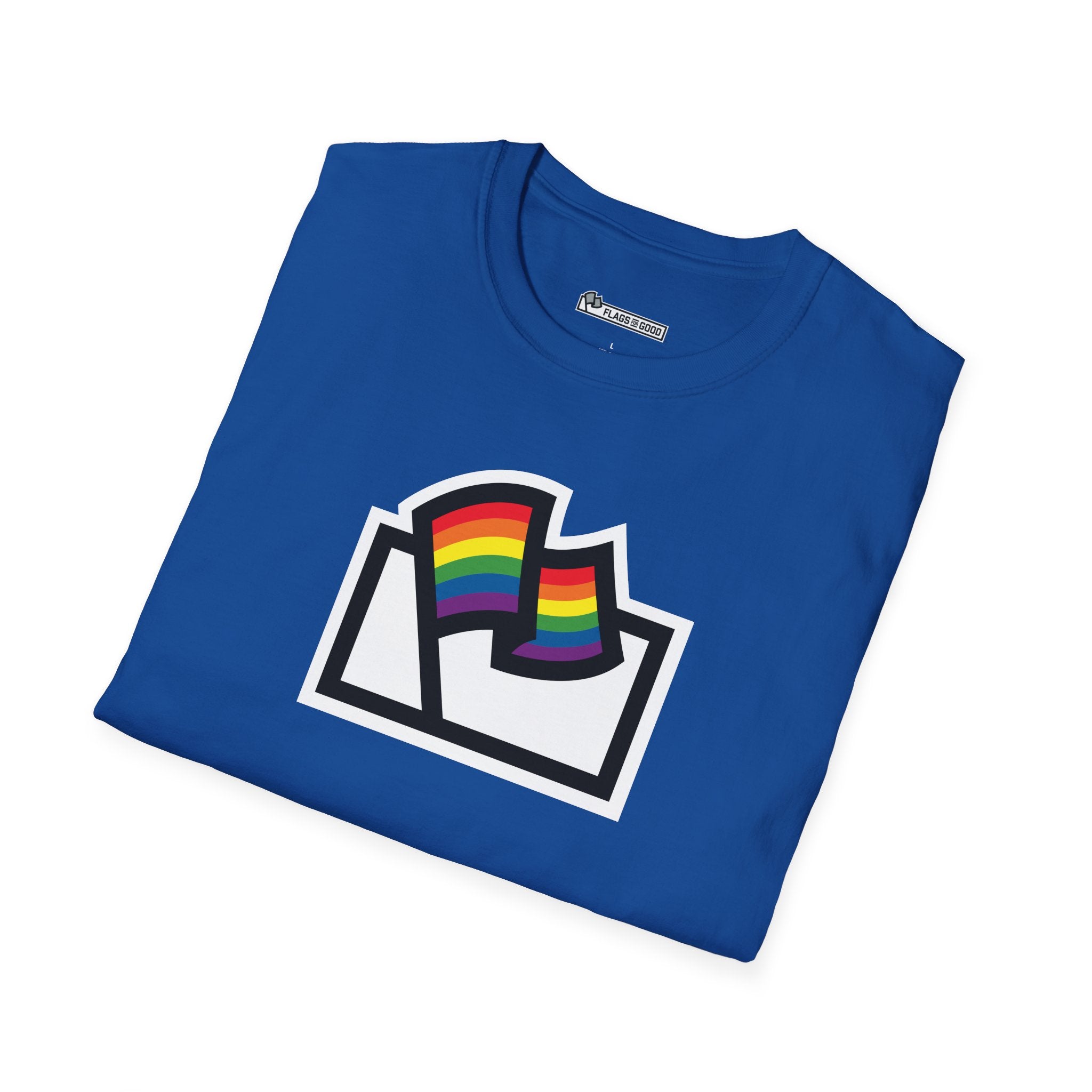 Rainbow LGBTQ+ Pride Flag Logo Tee