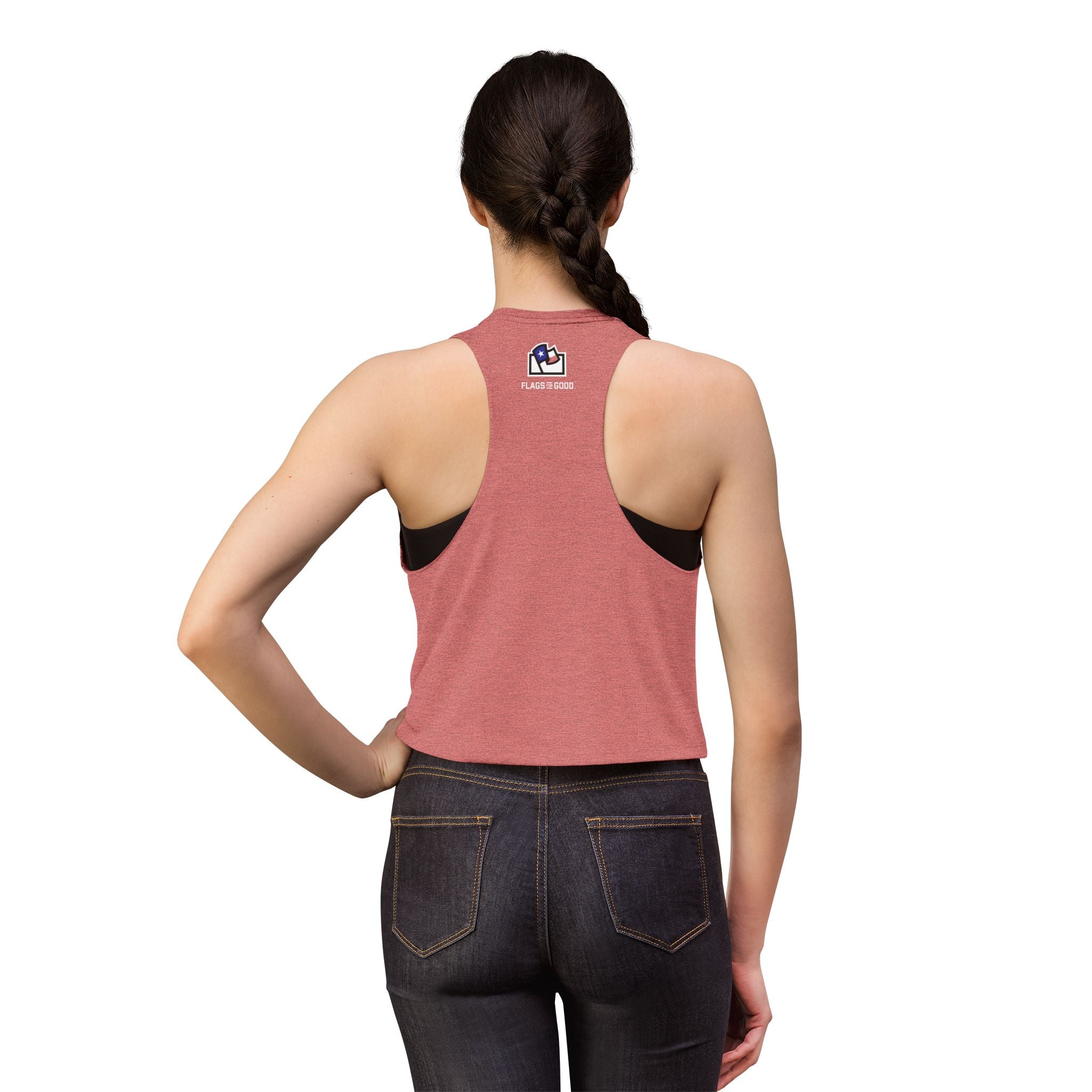 Texas De Zavala Flag Women's Crop Top