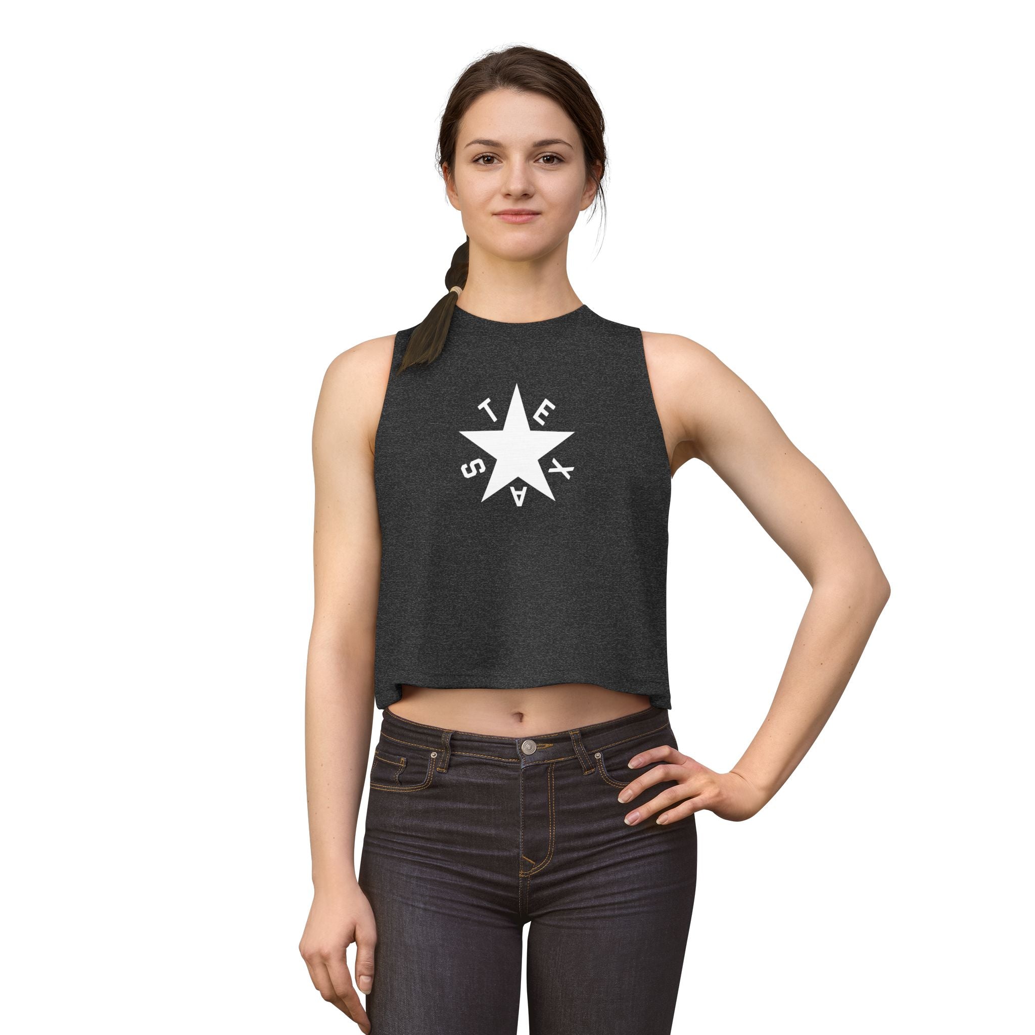 Texas De Zavala Flag Women's Crop Top