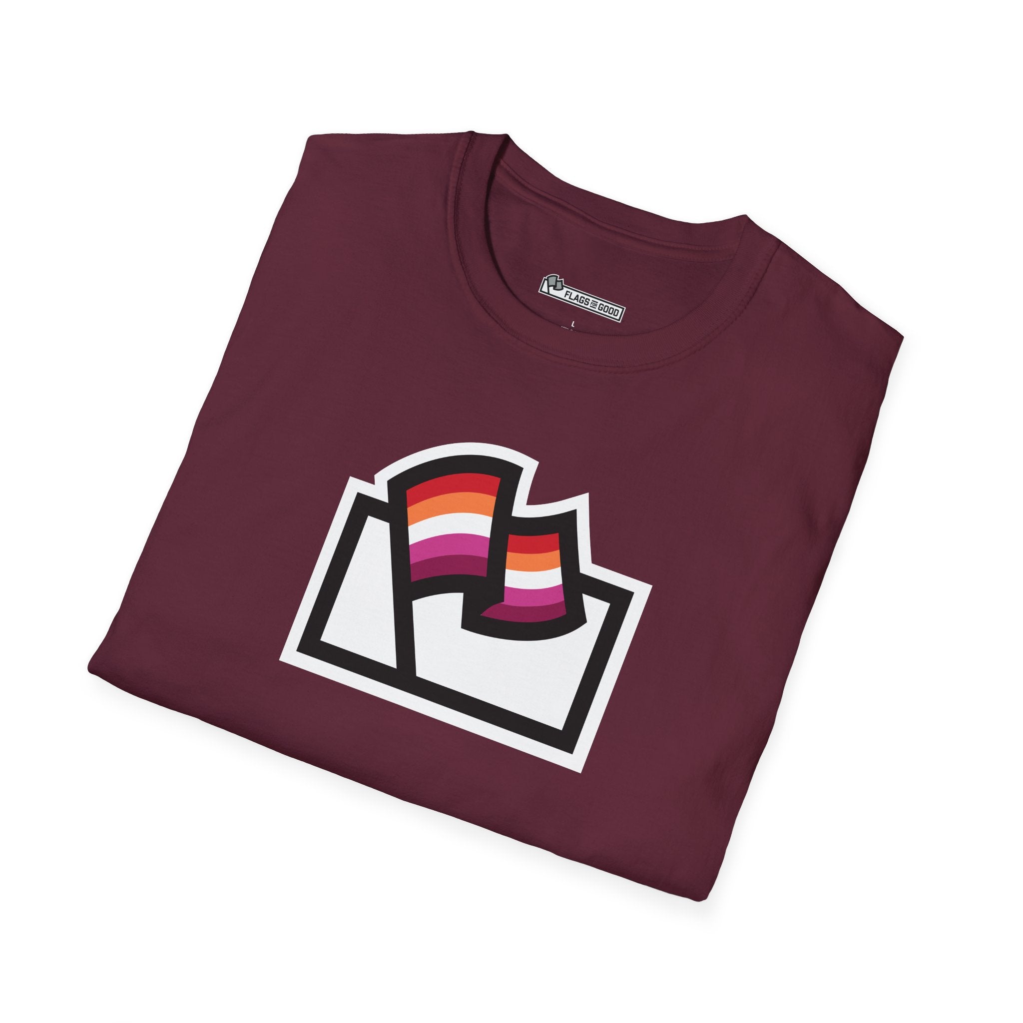 Lesbian Pride Flag Logo Tee