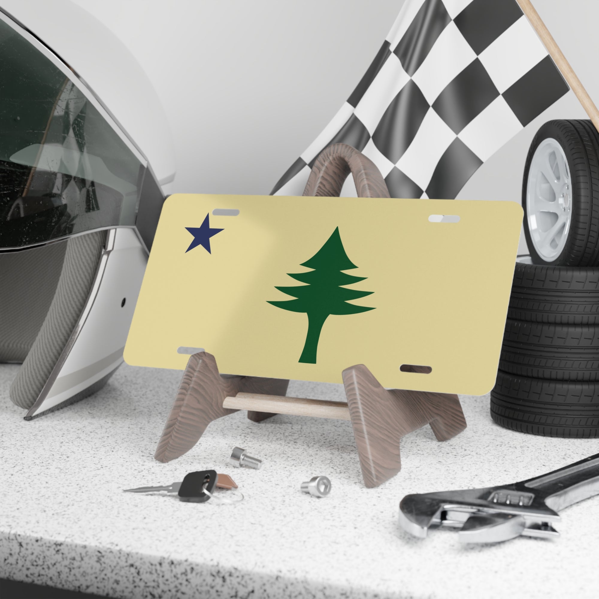 Maine 1901 Line Pine Vanity License Plate