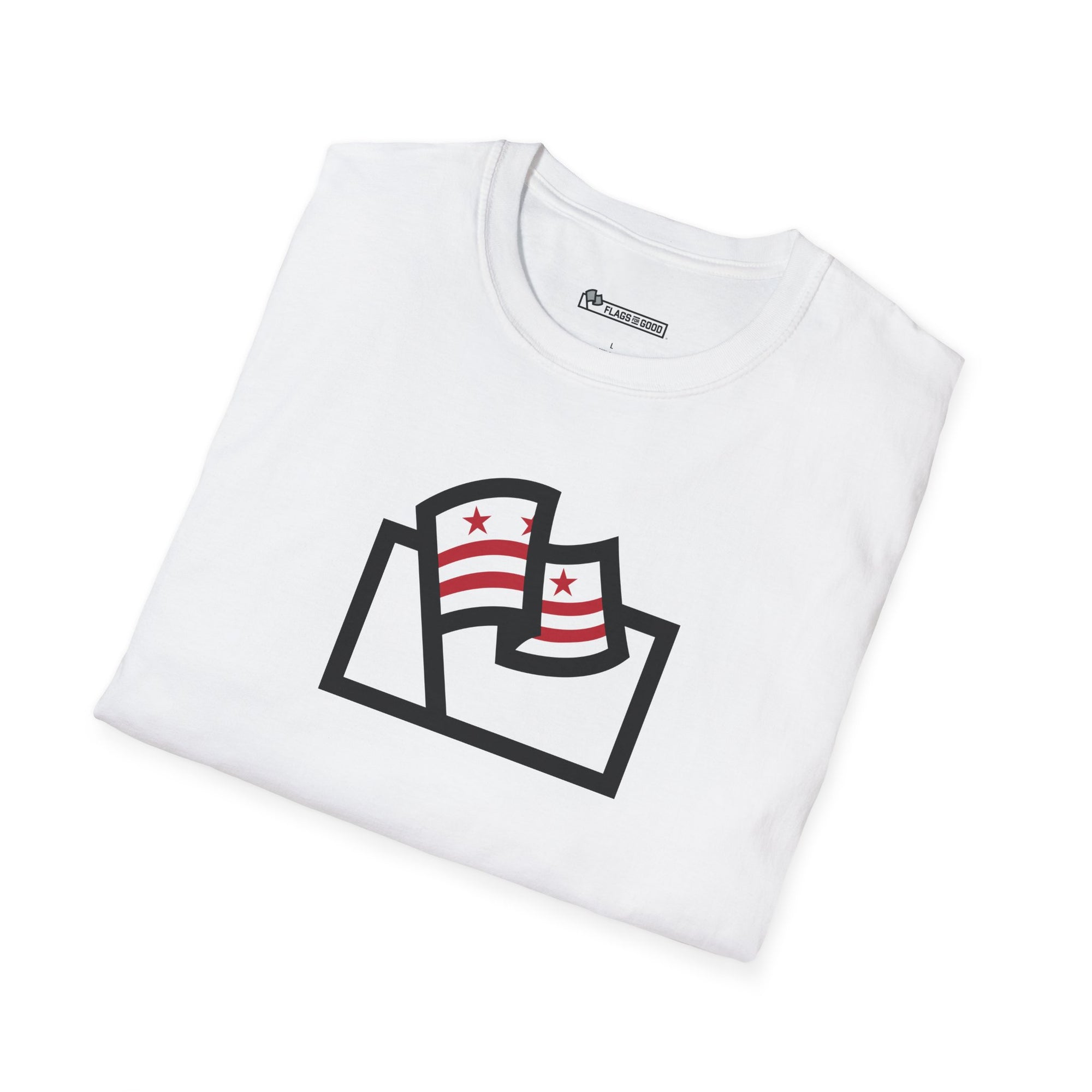 Washington D.C. Flag Logo Tee