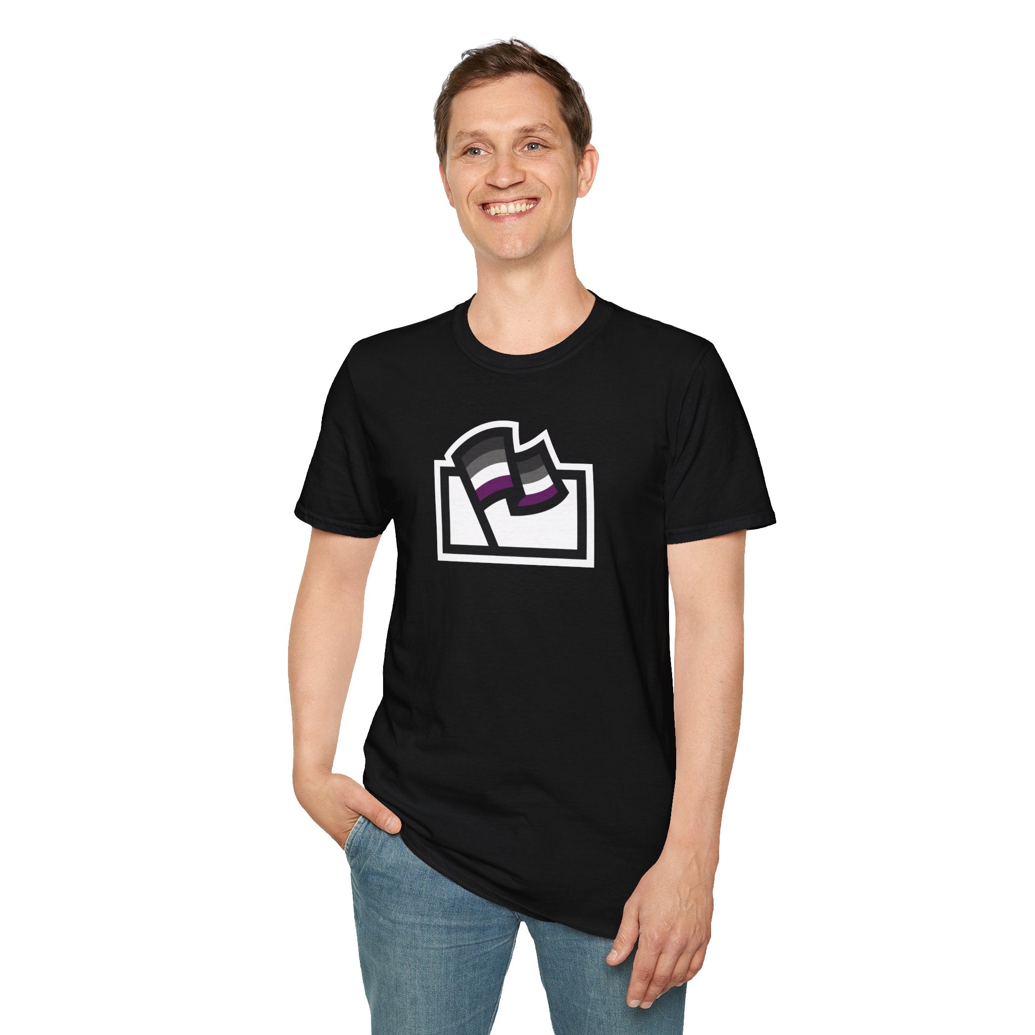 Asexual (Ace) Pride Flag Logo Tee