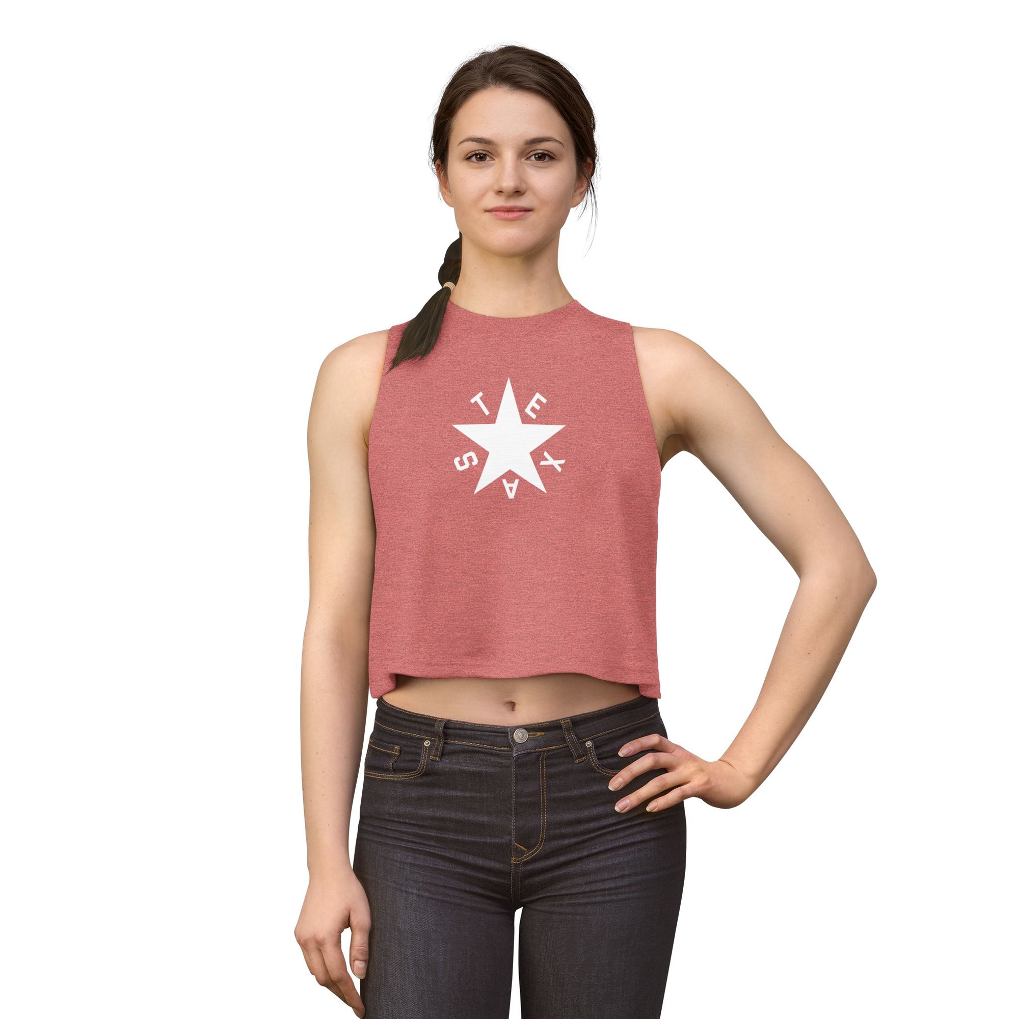 Texas De Zavala Flag Women's Crop Top