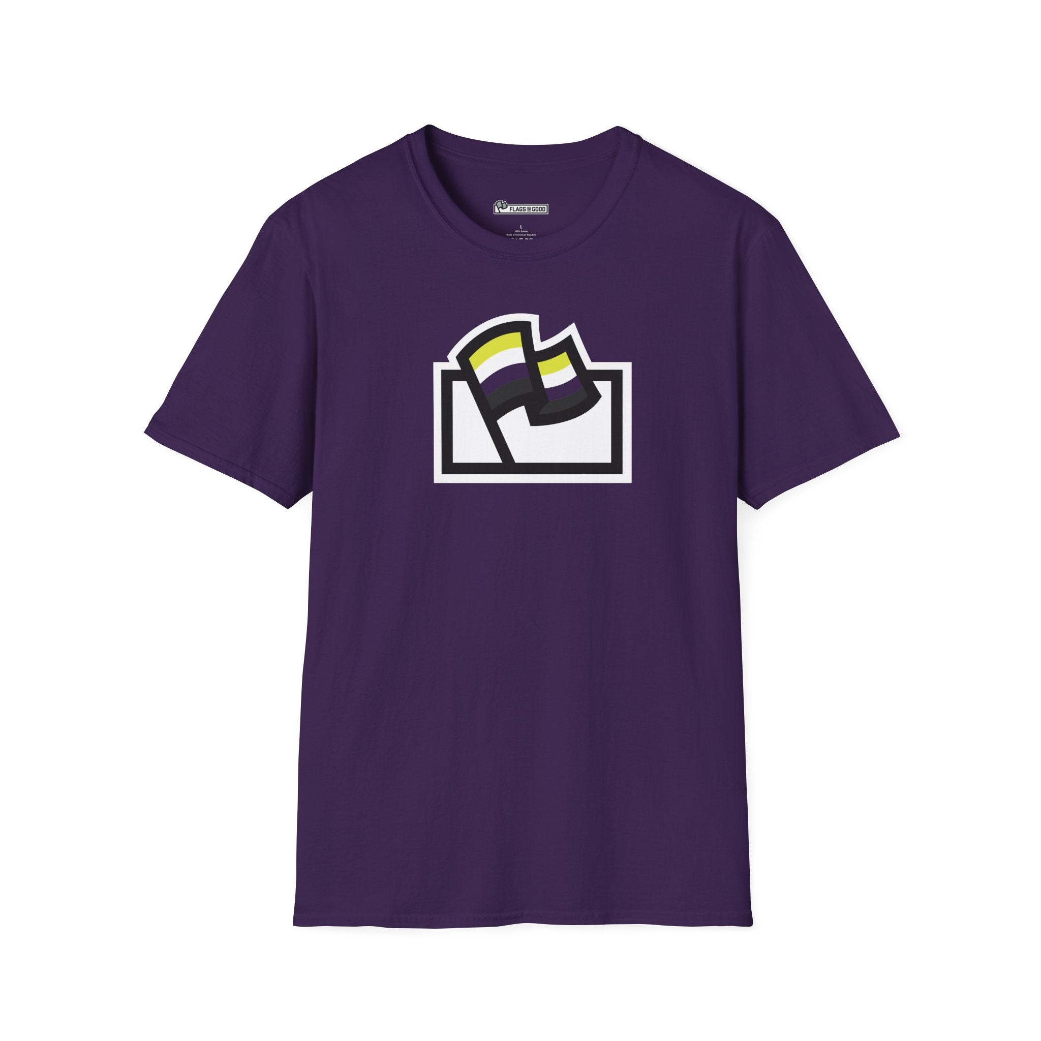 Nonbinary Pride Flag Logo Tee