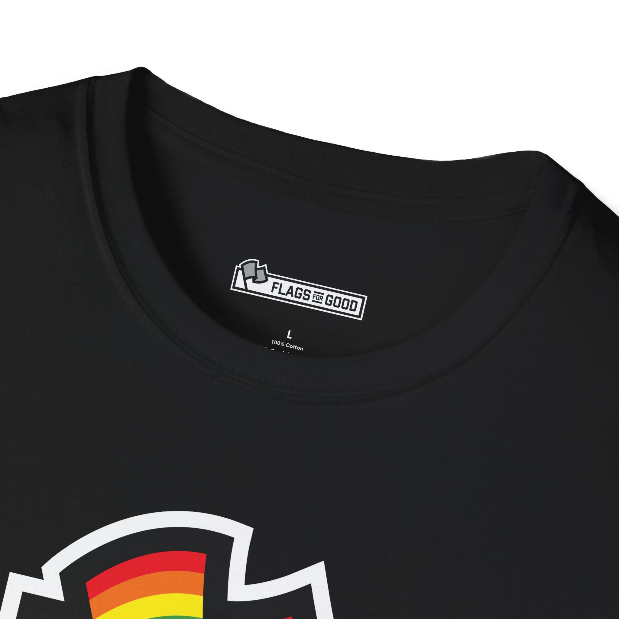 Rainbow LGBTQ+ Pride Flag Logo Tee