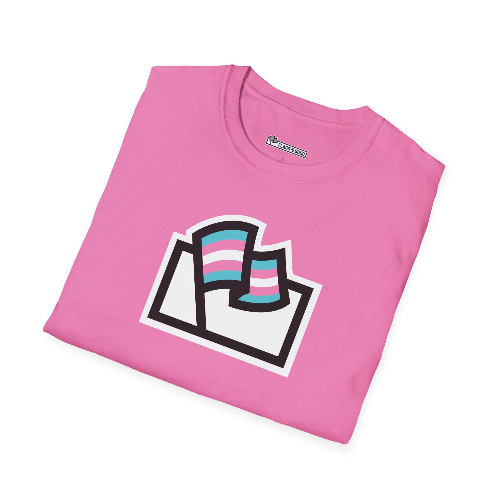 Transgender (Trans) Pride Flag Logo Tee