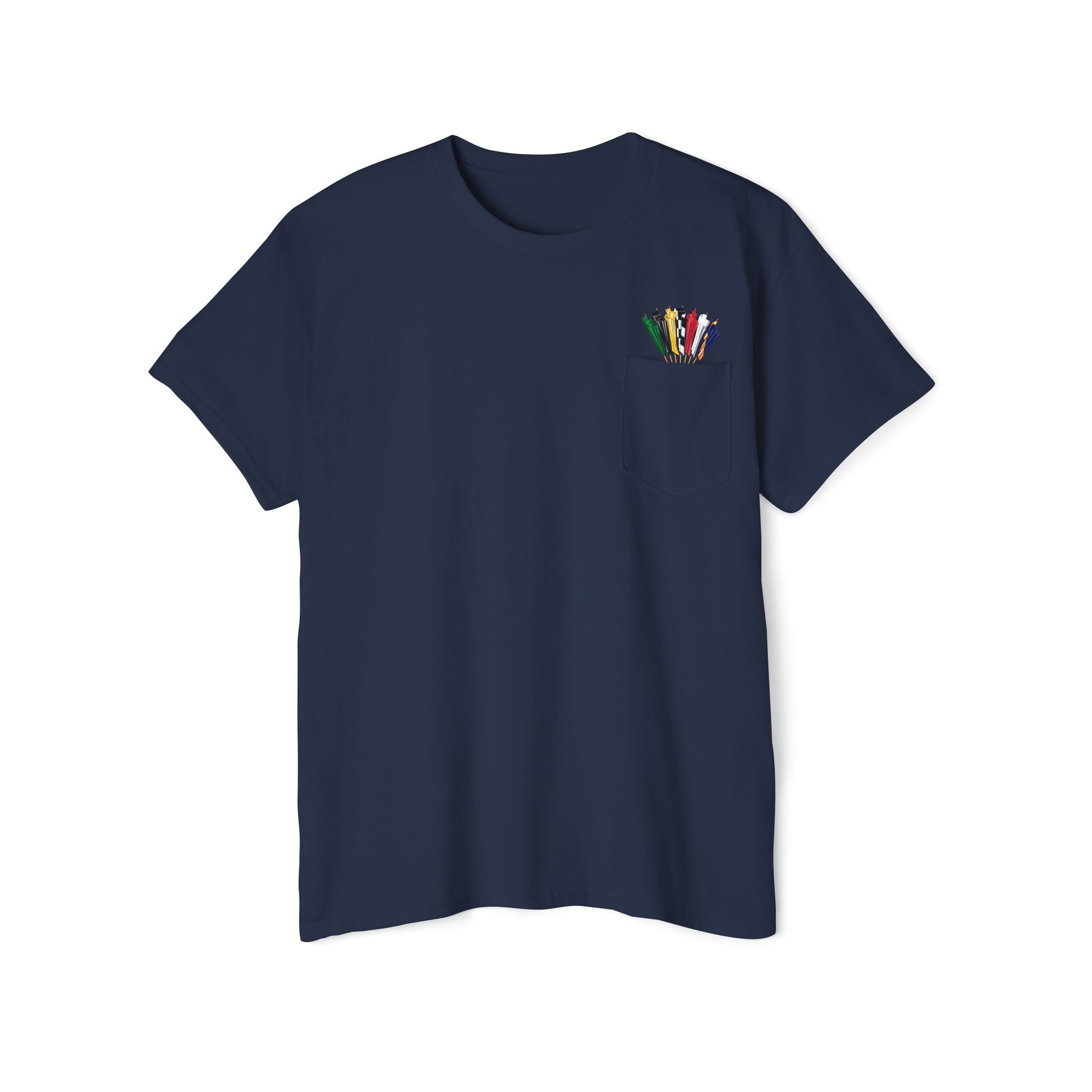 Racing Flags Pocket Tee — Flags For Good X Indianapolis Motor Speedway