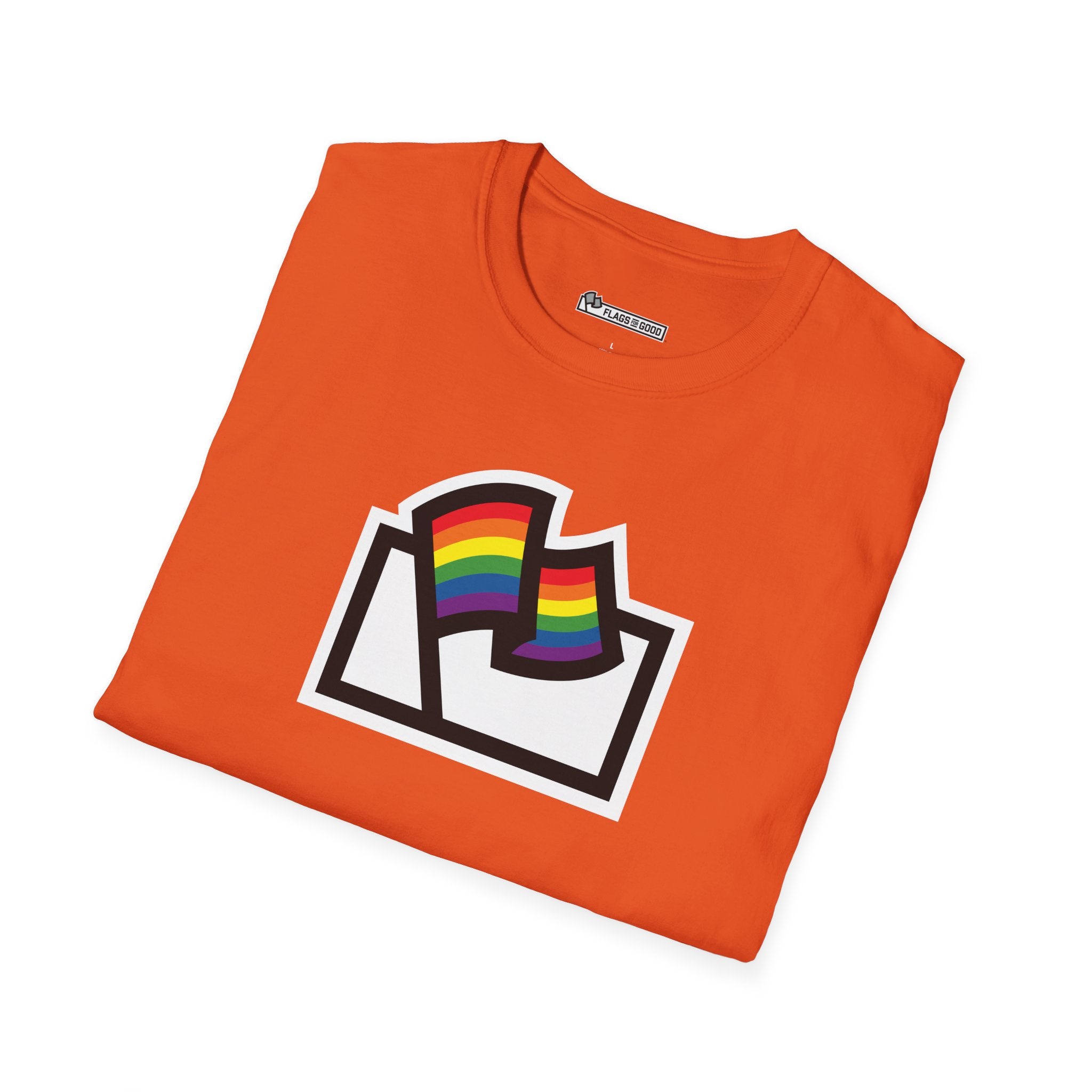 Rainbow LGBTQ+ Pride Flag Logo Tee