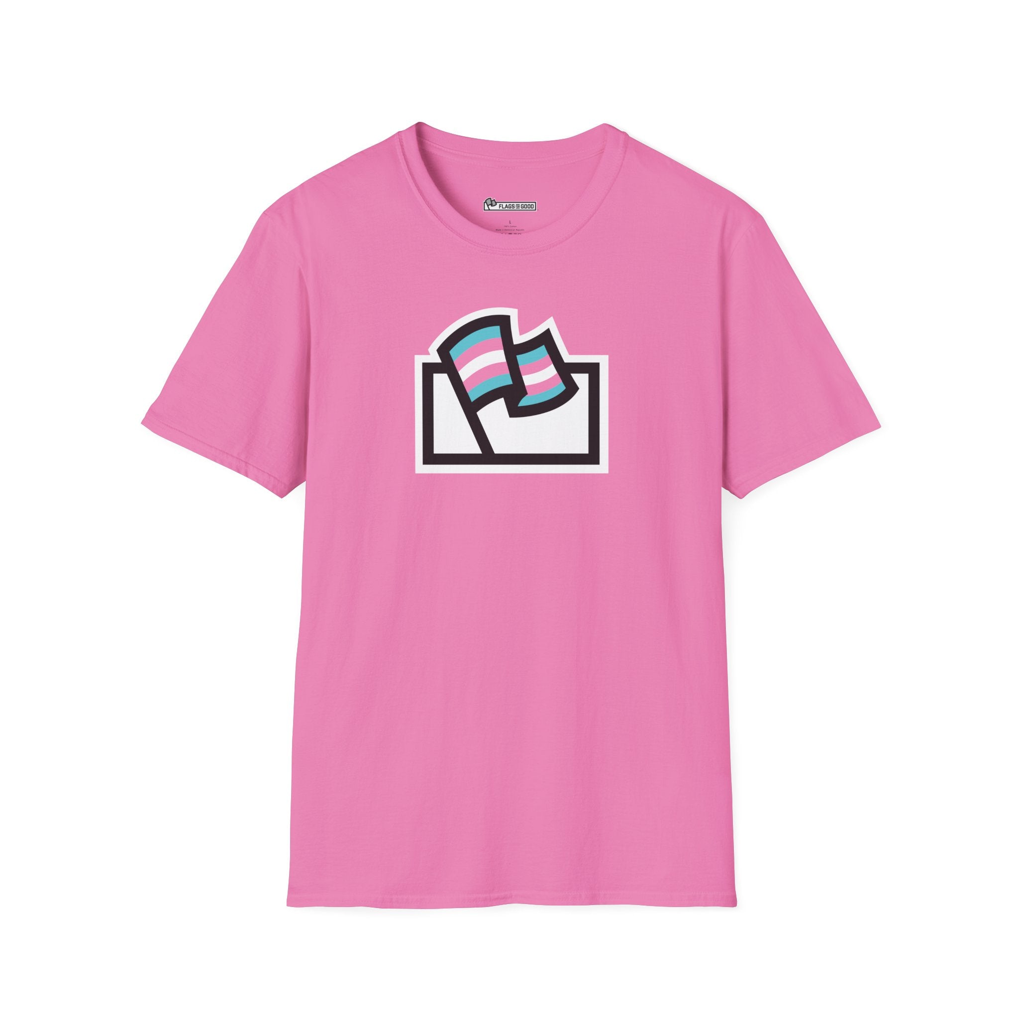 Transgender (Trans) Pride Flag Logo Tee