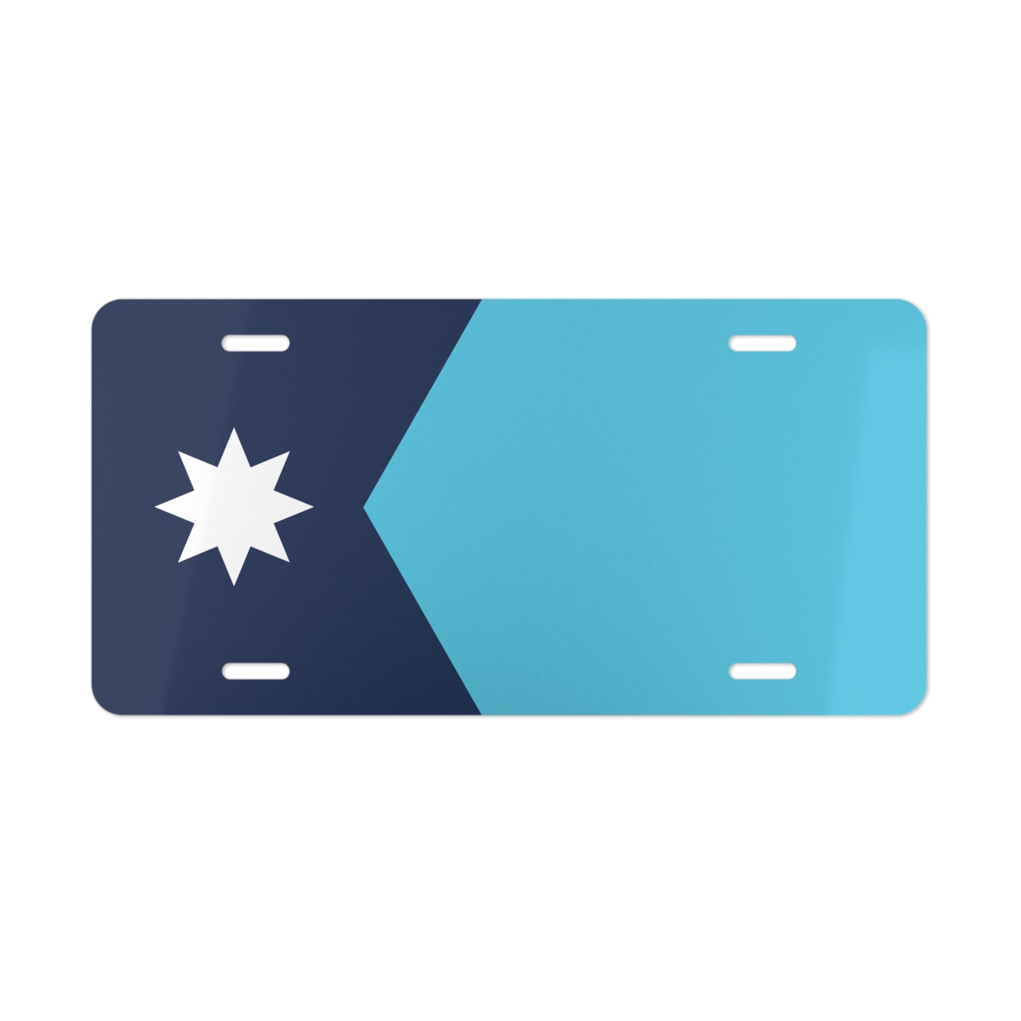 Minnesota Flag Vanity License Plate