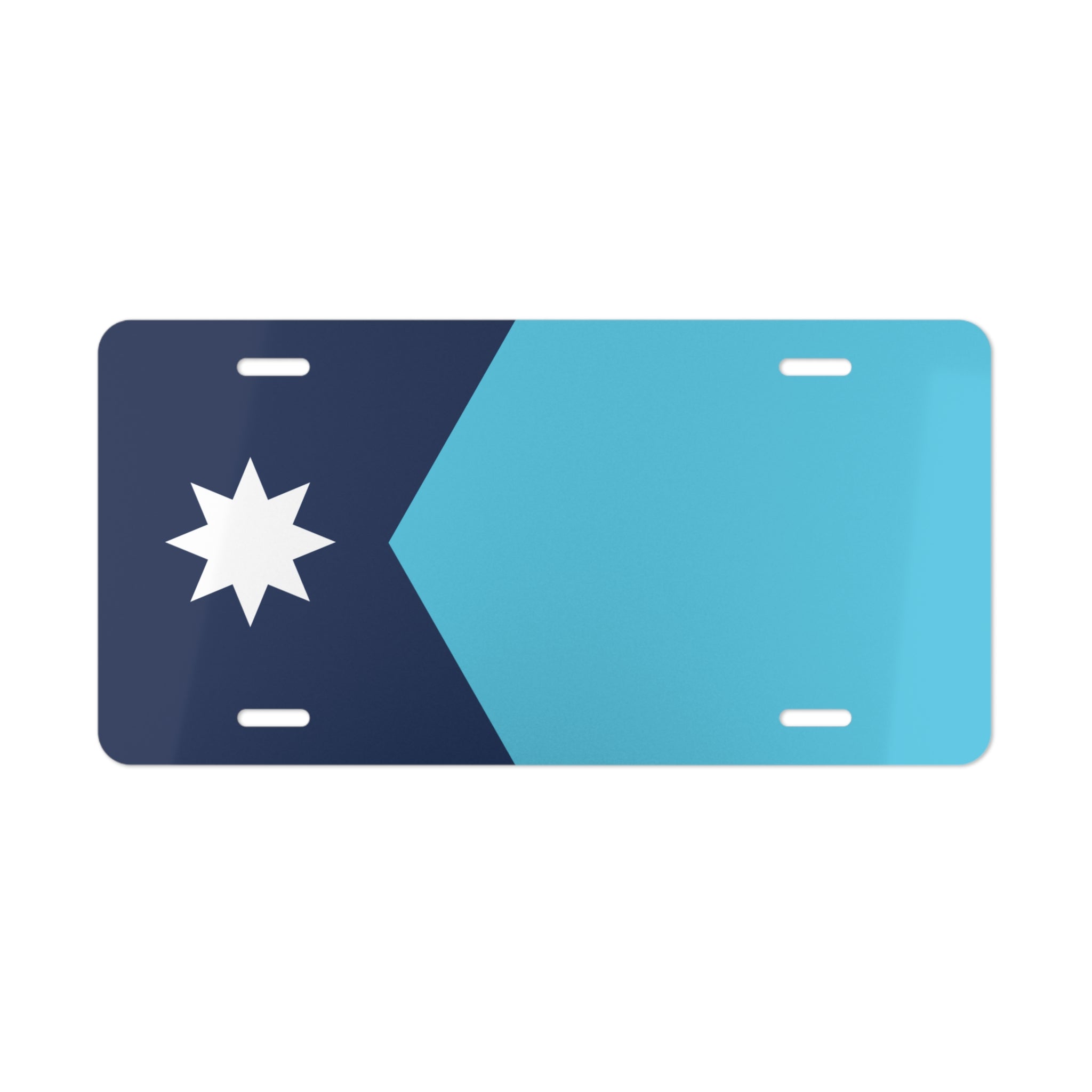 Minnesota Flag Vanity License Plate