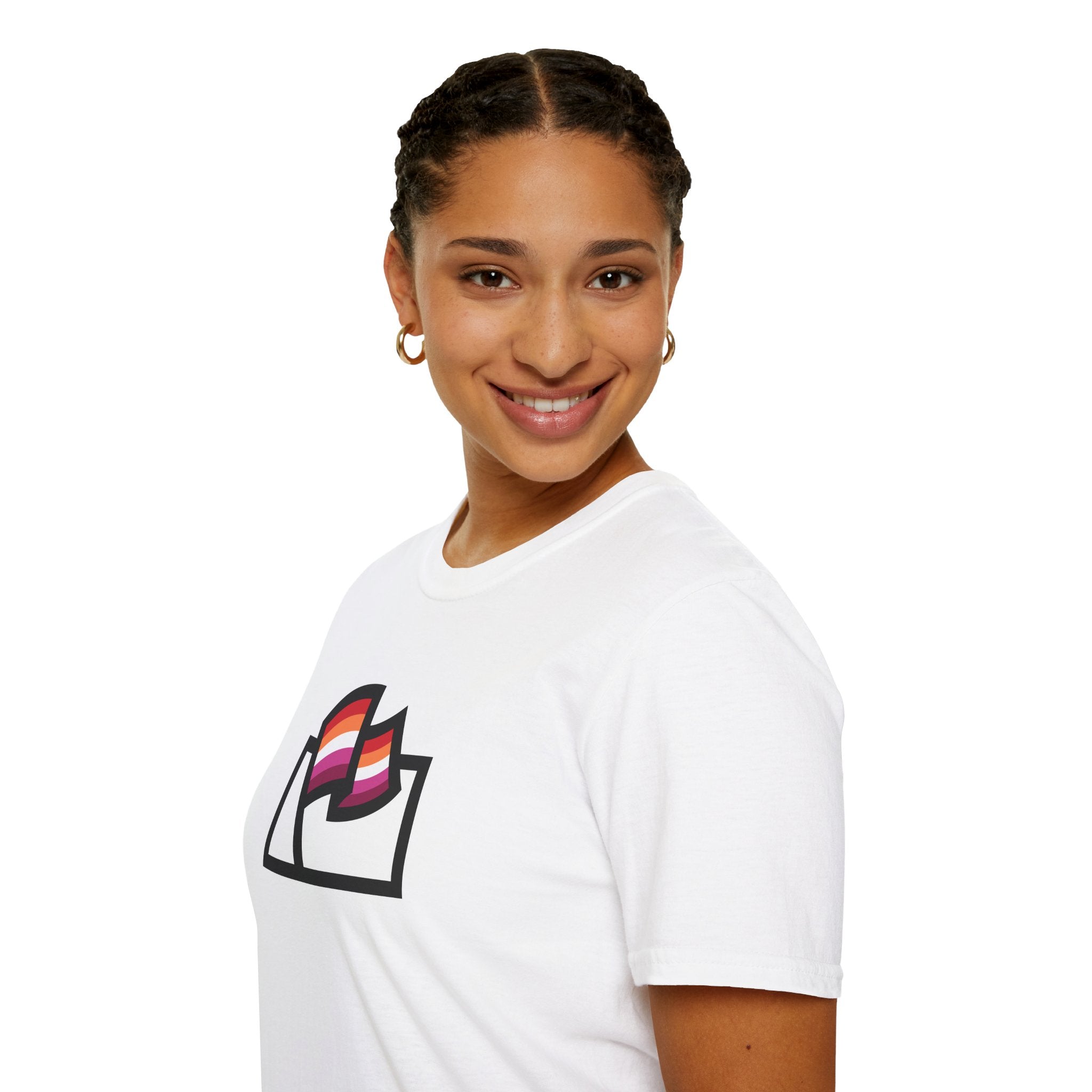 Lesbian Pride Flag Logo Tee