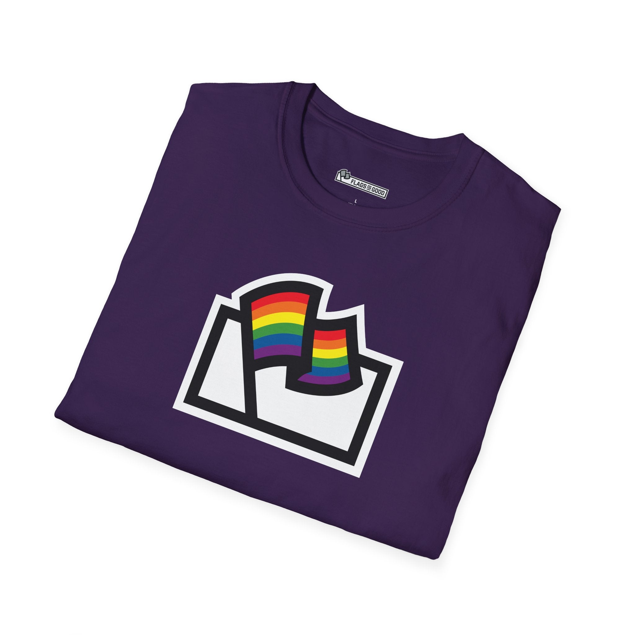 Rainbow LGBTQ+ Pride Flag Logo Tee