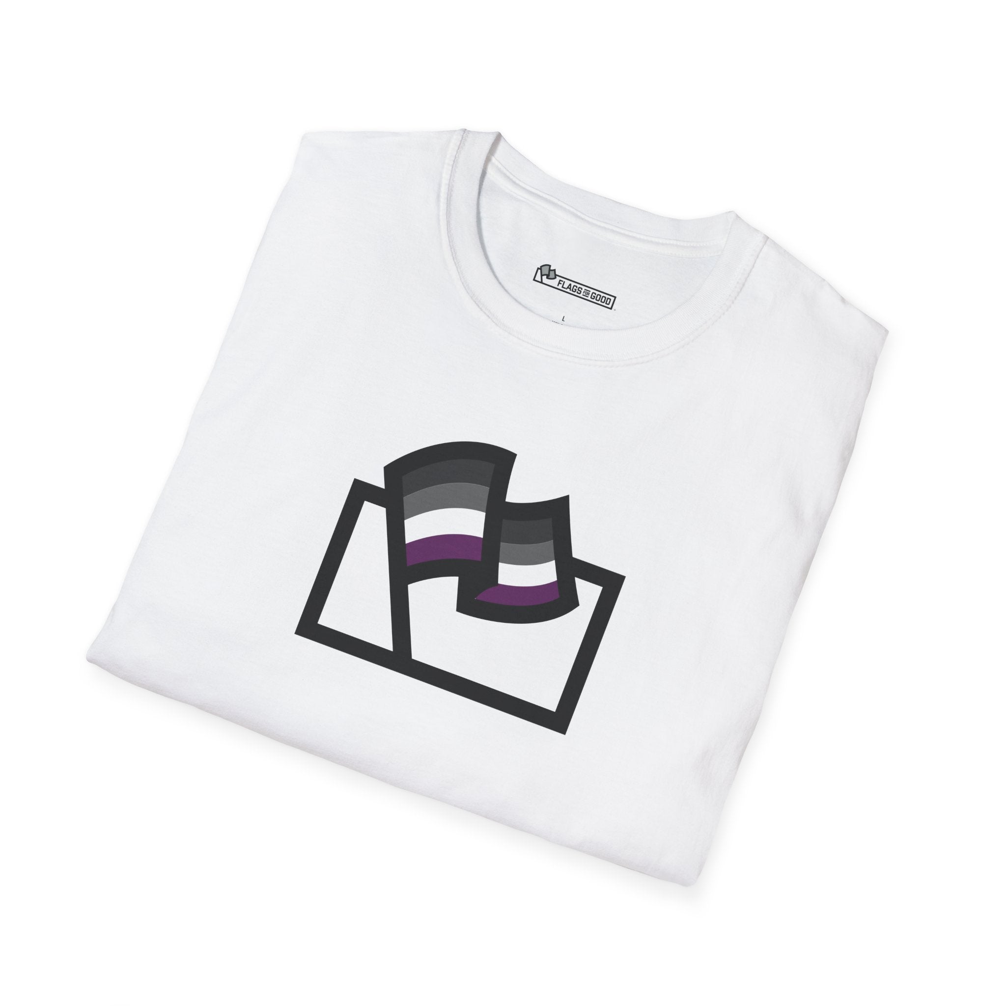 Asexual (Ace) Pride Flag Logo Tee