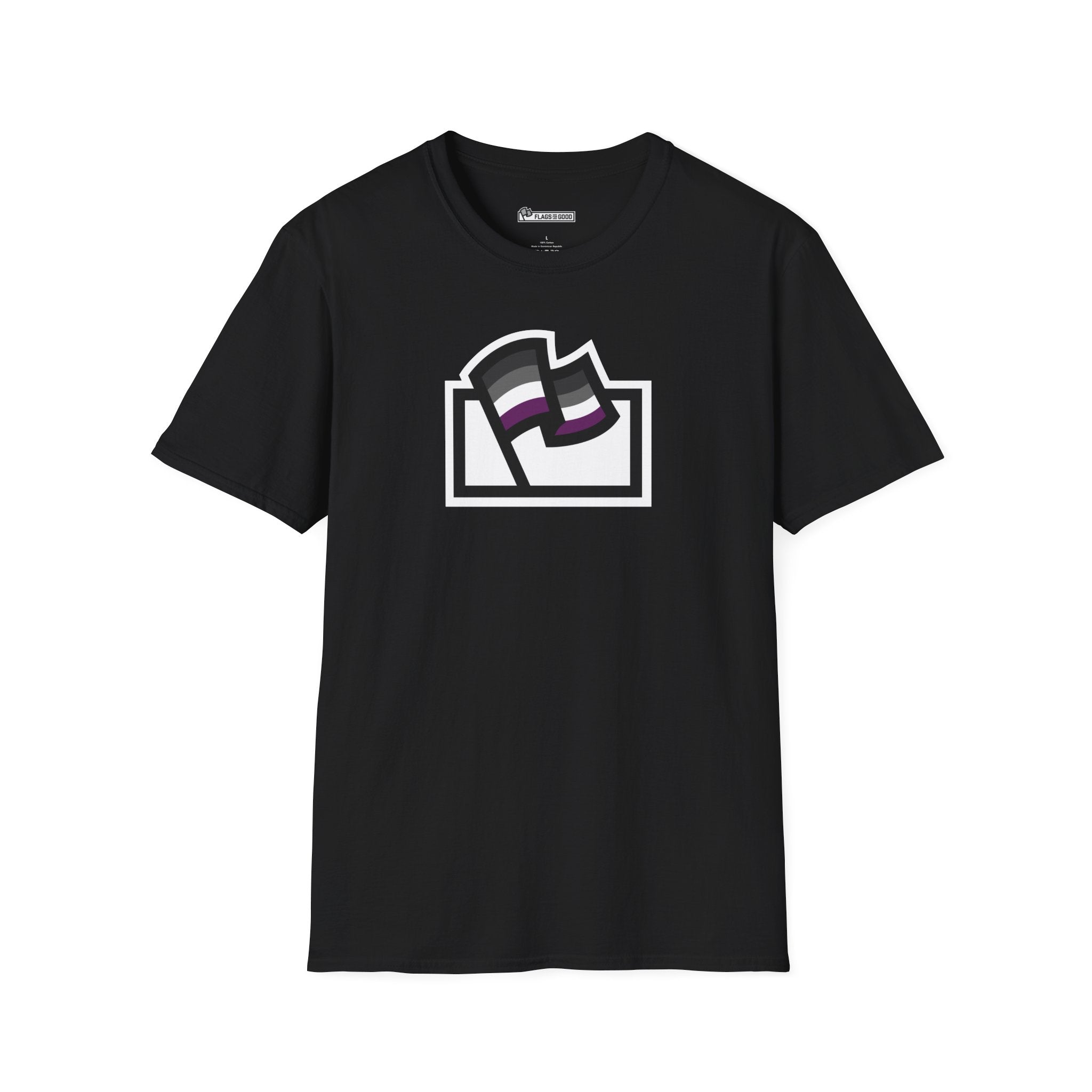 Asexual (Ace) Pride Flag Logo Tee