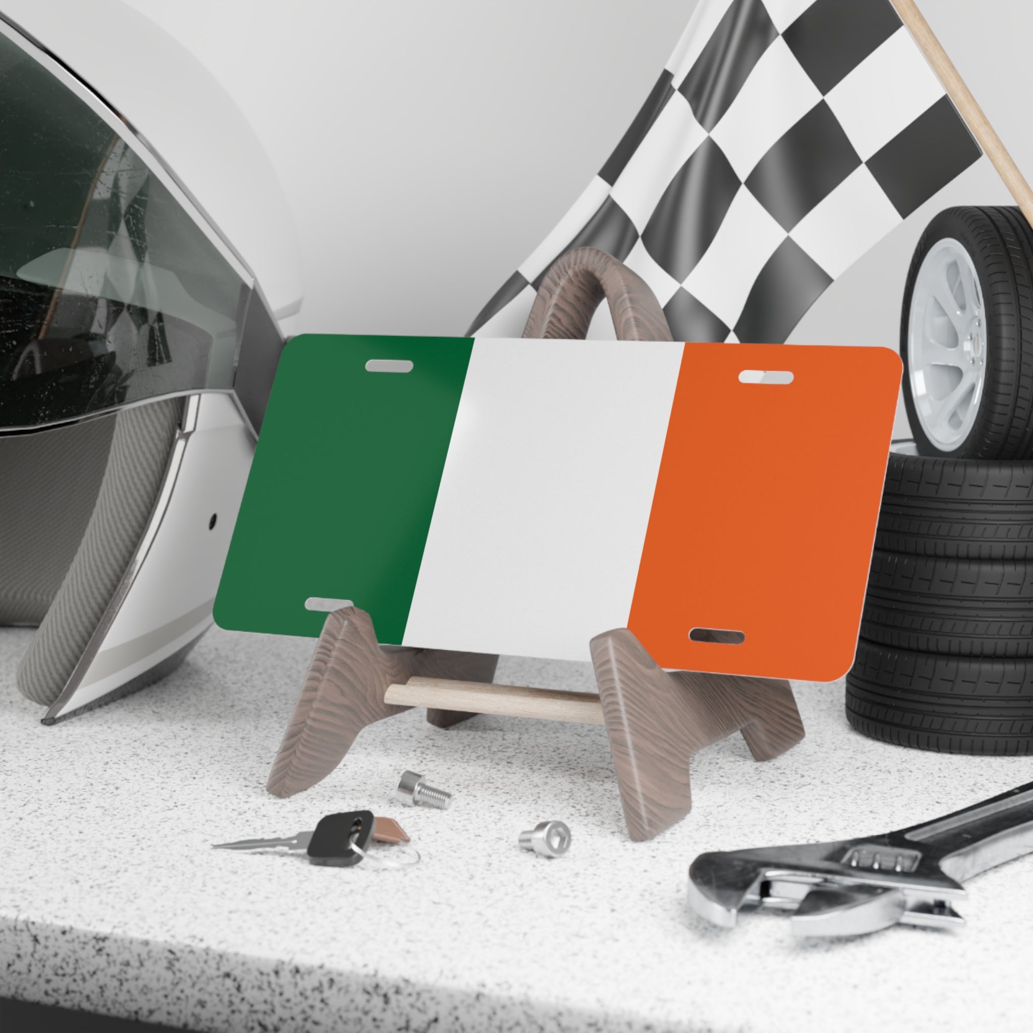 Irish Flag Vanity License Plate