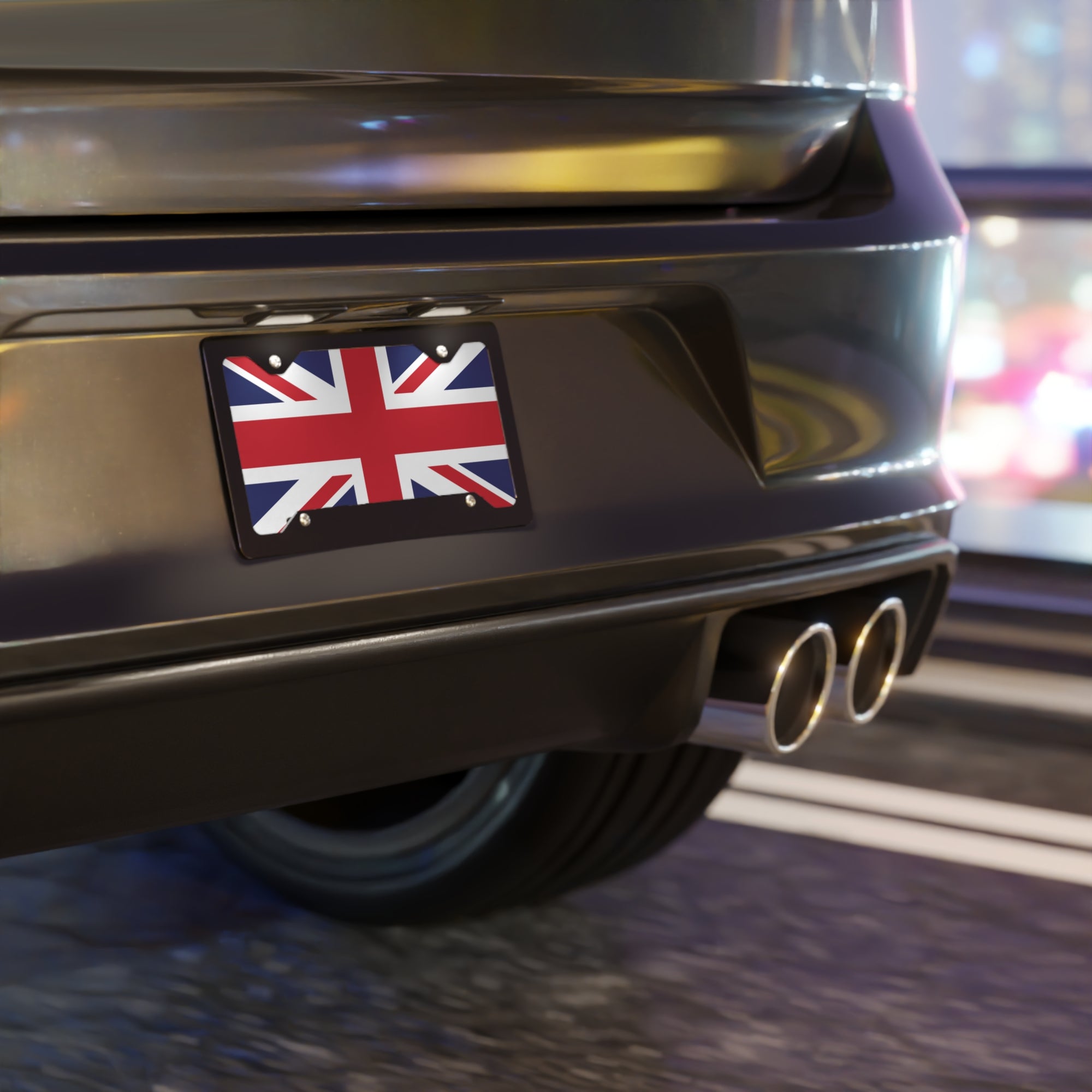 Union Jack United Kingdom Flag Vanity License Plate