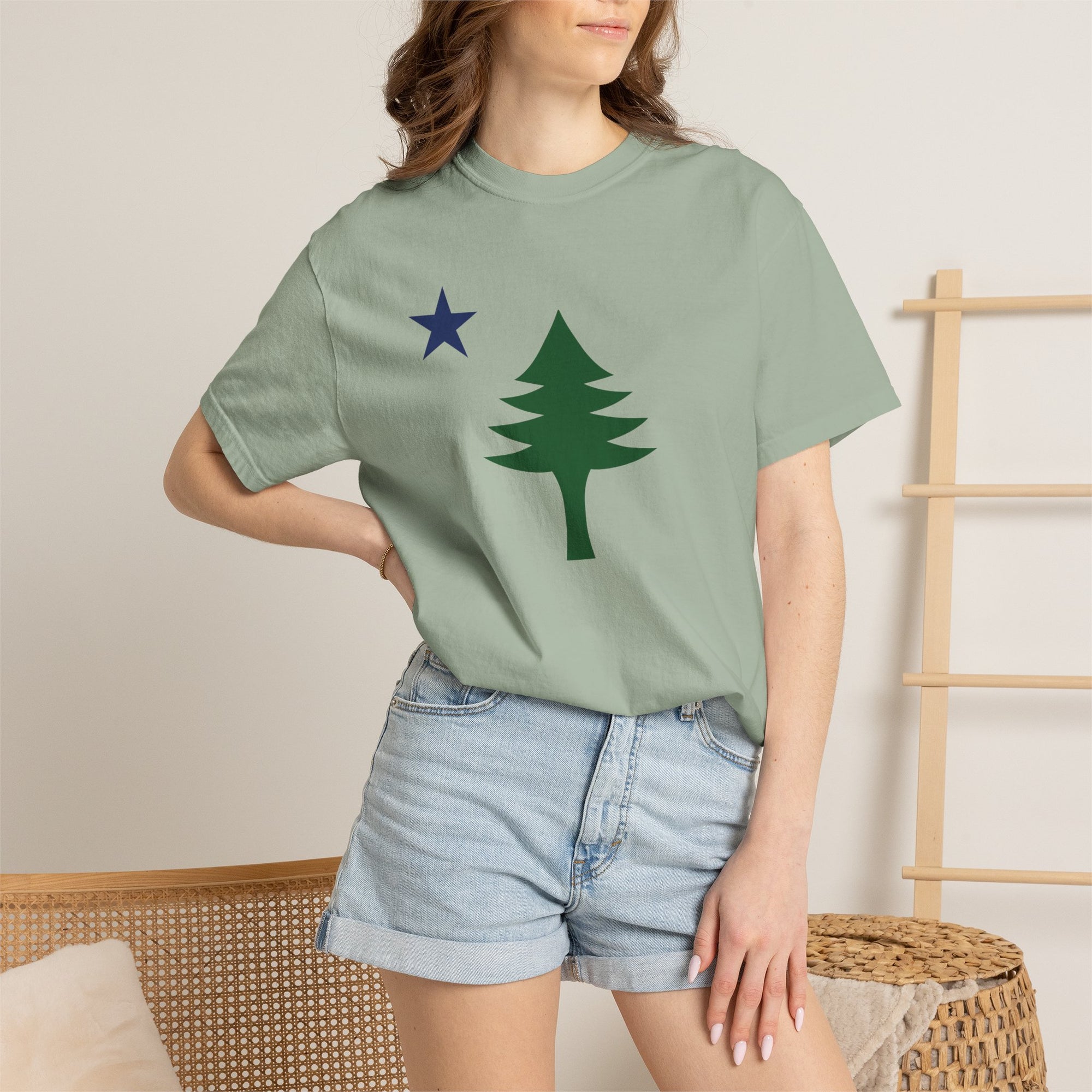 Maine 1901 Pine Tree & Star T-Shirt