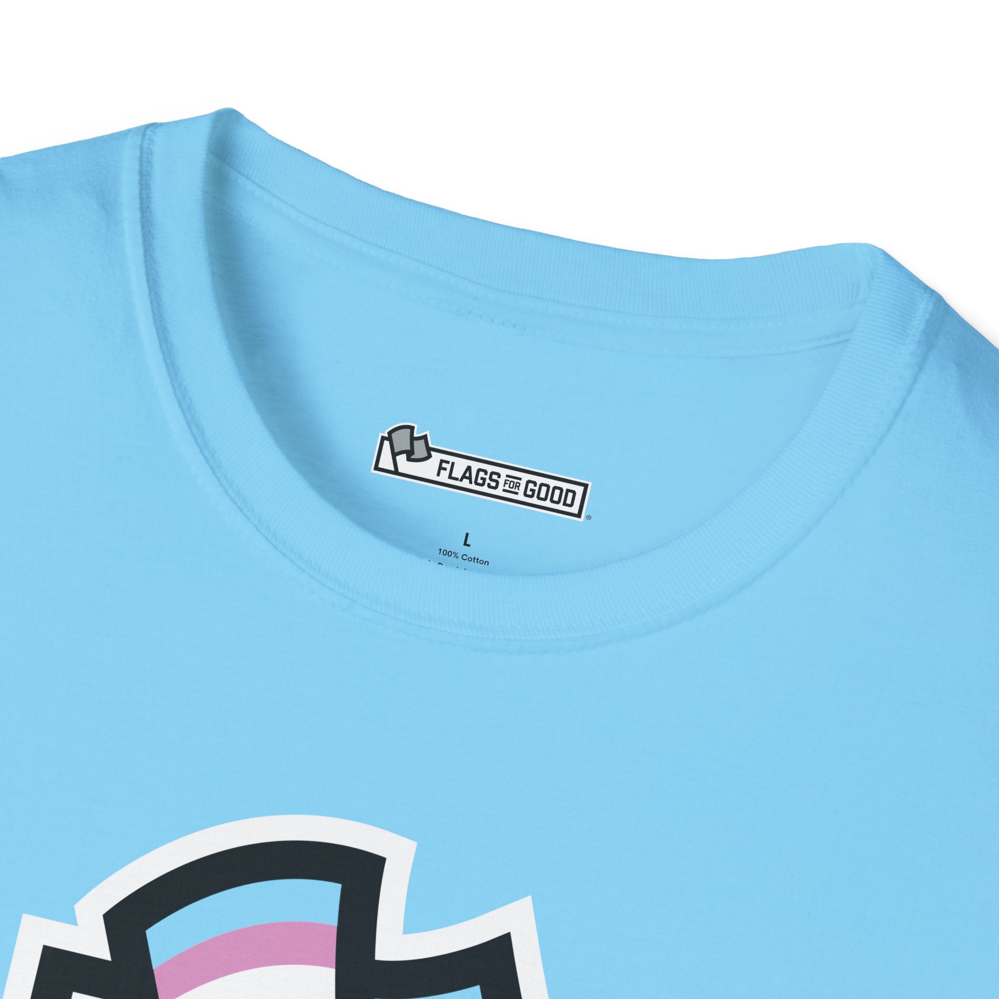 Transgender (Trans) Pride Flag Logo Tee