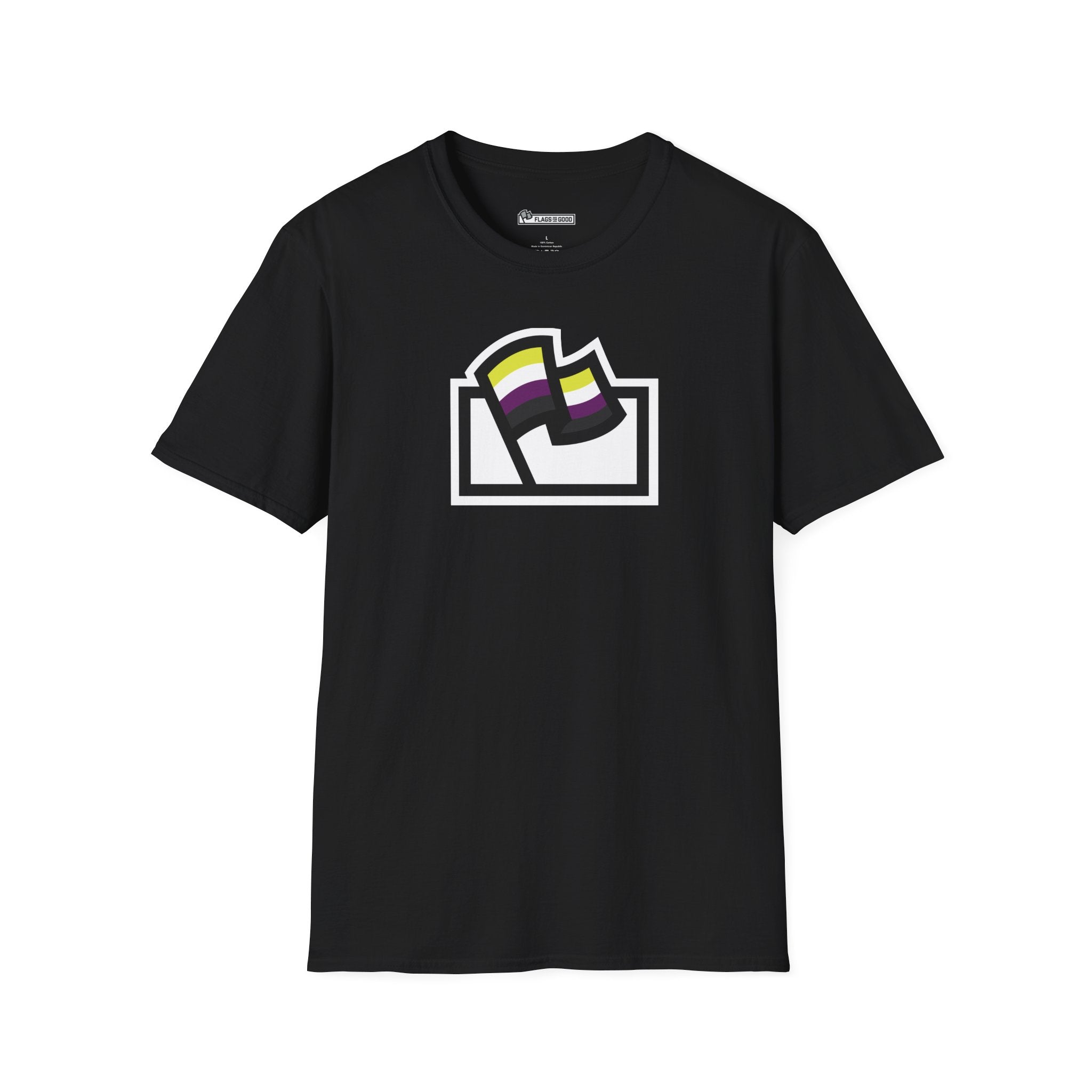 Nonbinary Pride Flag Logo Tee