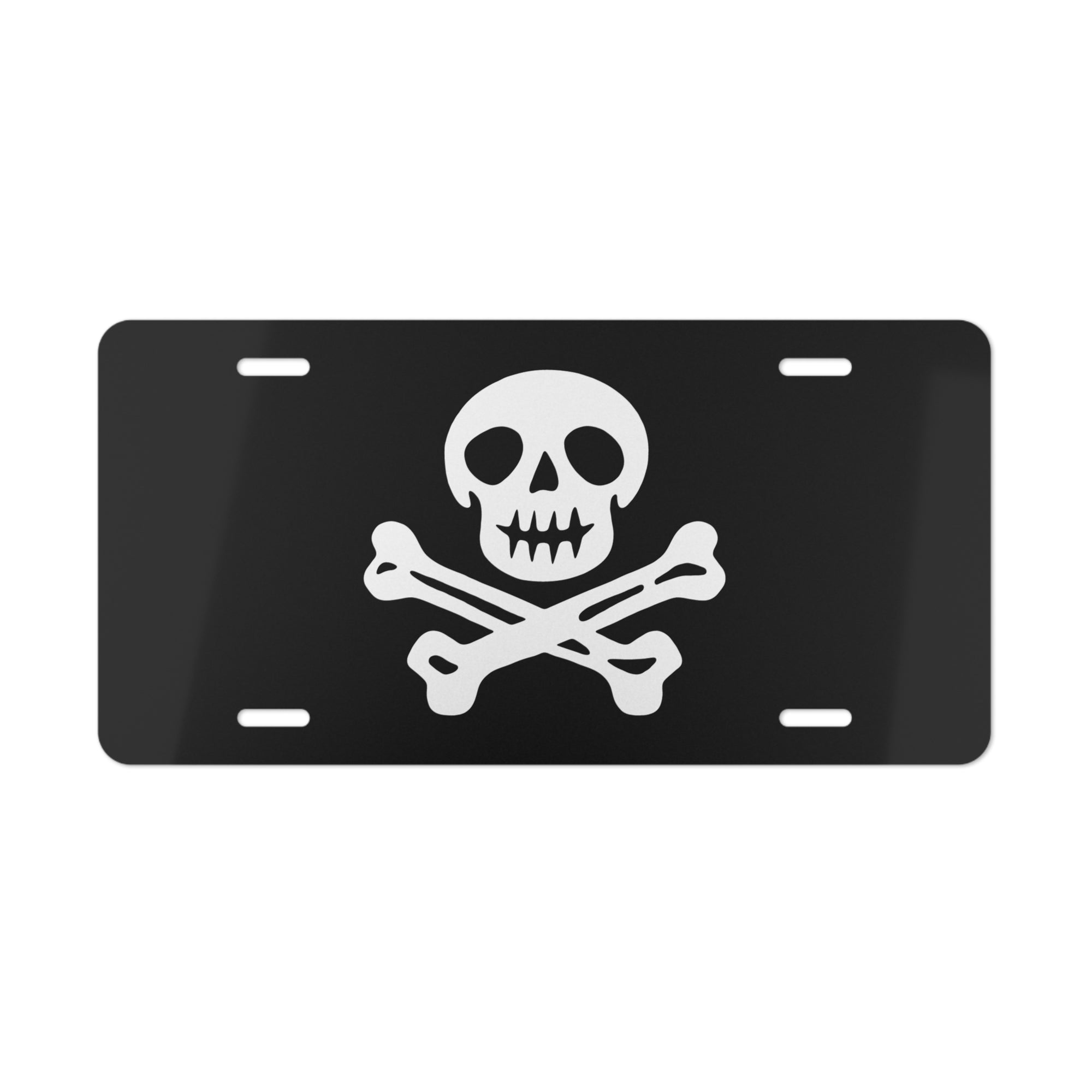 Skull & Crossbones Pirate Flag Vanity License Plate