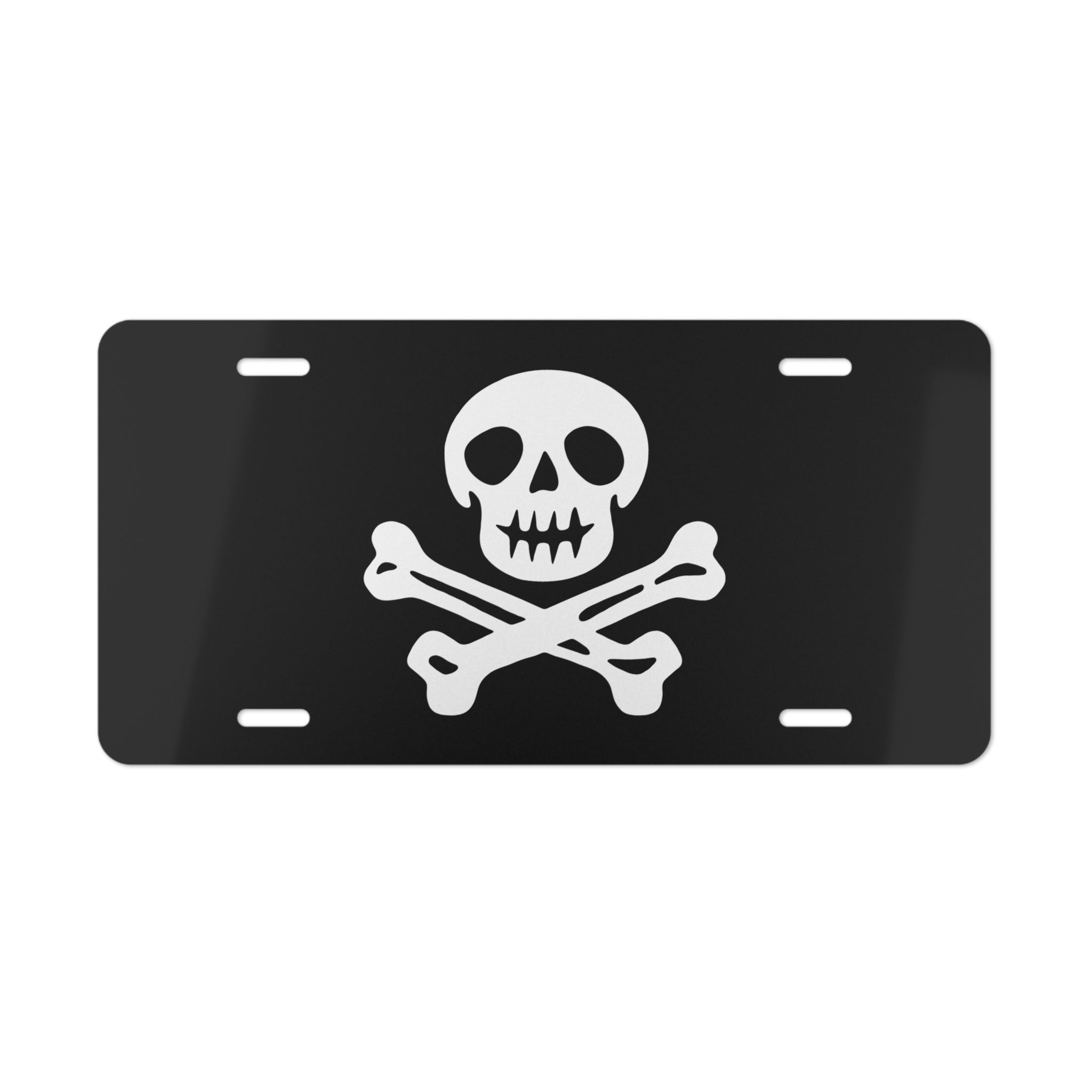 Skull & Crossbones Pirate Flag Vanity License Plate
